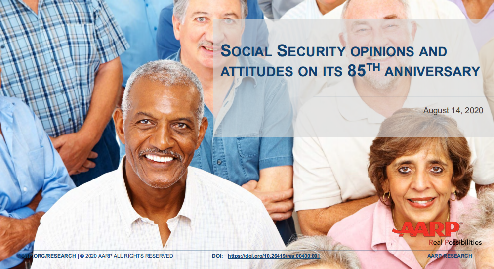 美国退休人员协会(AARP)：社会保障法85周年期间美国民众调查报告