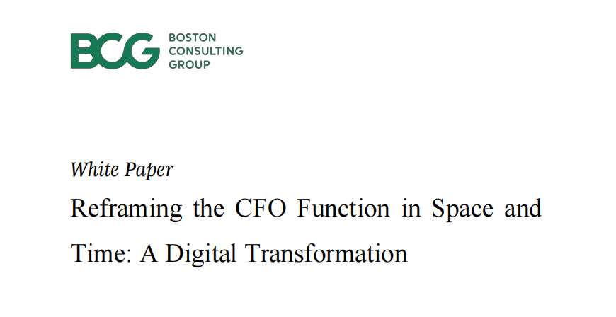 波士顿咨询公司(BCG)：2021年首席财务官职能时空重构报告