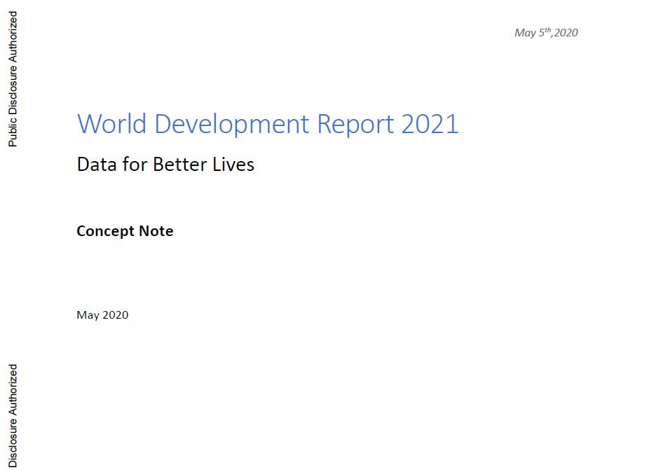 2021年世界发展报告：实现更好生活的数据环境