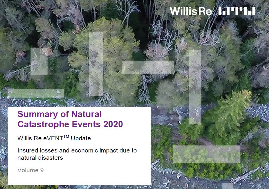 2020年美国自然灾害损失和影响：至少19个灾害事件损失超过10亿美元