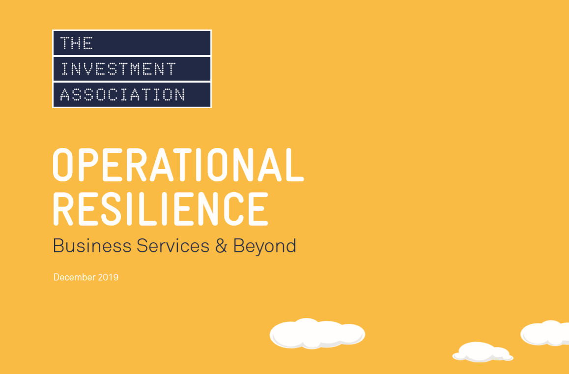投资协会(IA)：商业领域运营弹性报告