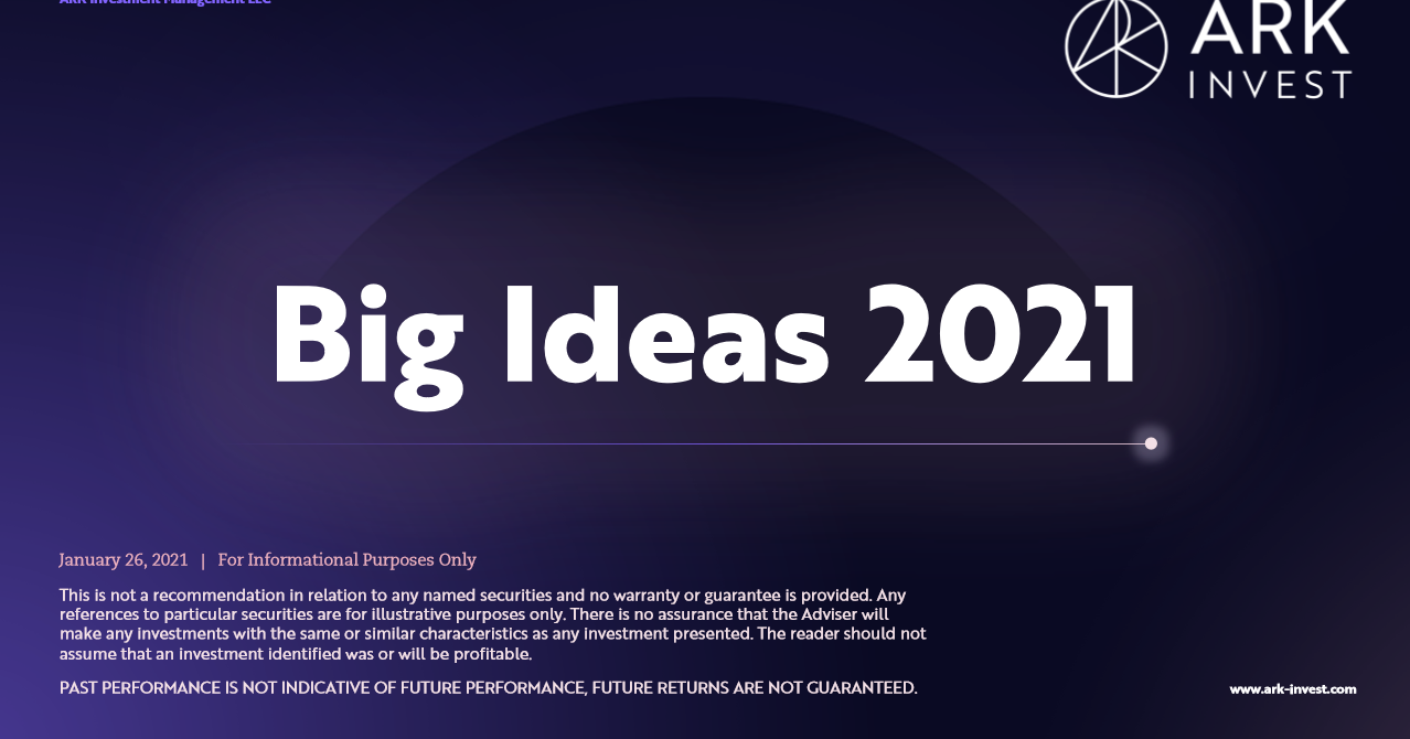 方舟投资2021年大创意报告：深度软件将为全球股市增加30万亿美元市值