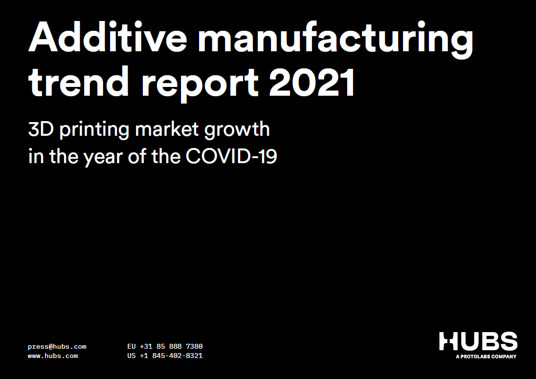 HUBS：2021增材制造行业趋势报告-2019冠状病毒病疫情年3D打印市场实现增长