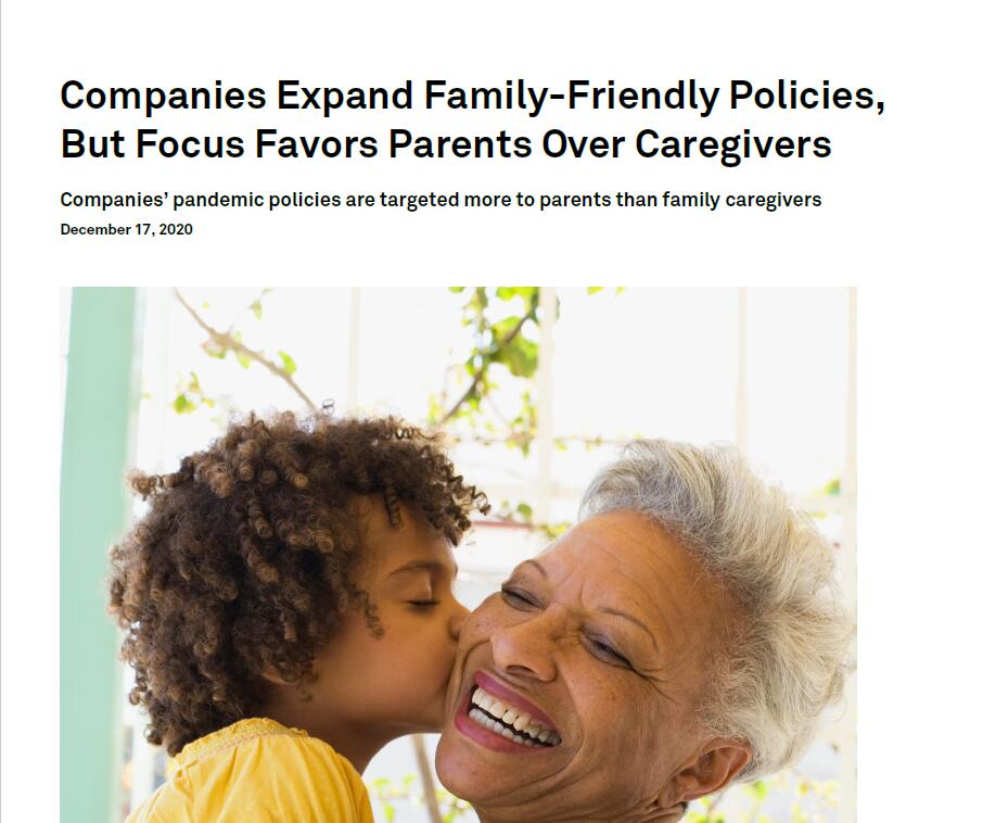 疫情对美国家长和家庭护理人员的影响：58%的家长育儿工作时间增加