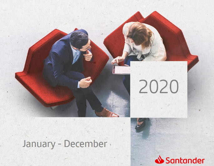 2020年桑坦德集团财务报告：公司净营业收入增长了2%