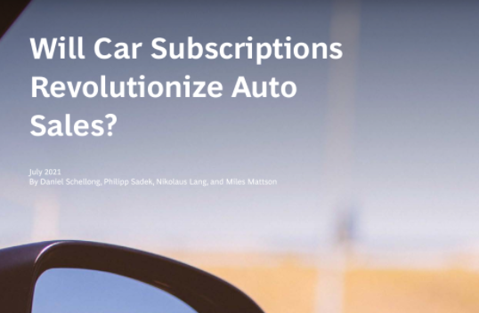 BCG：2030年欧洲和美国汽车订阅市场规模将达300亿至400亿美元