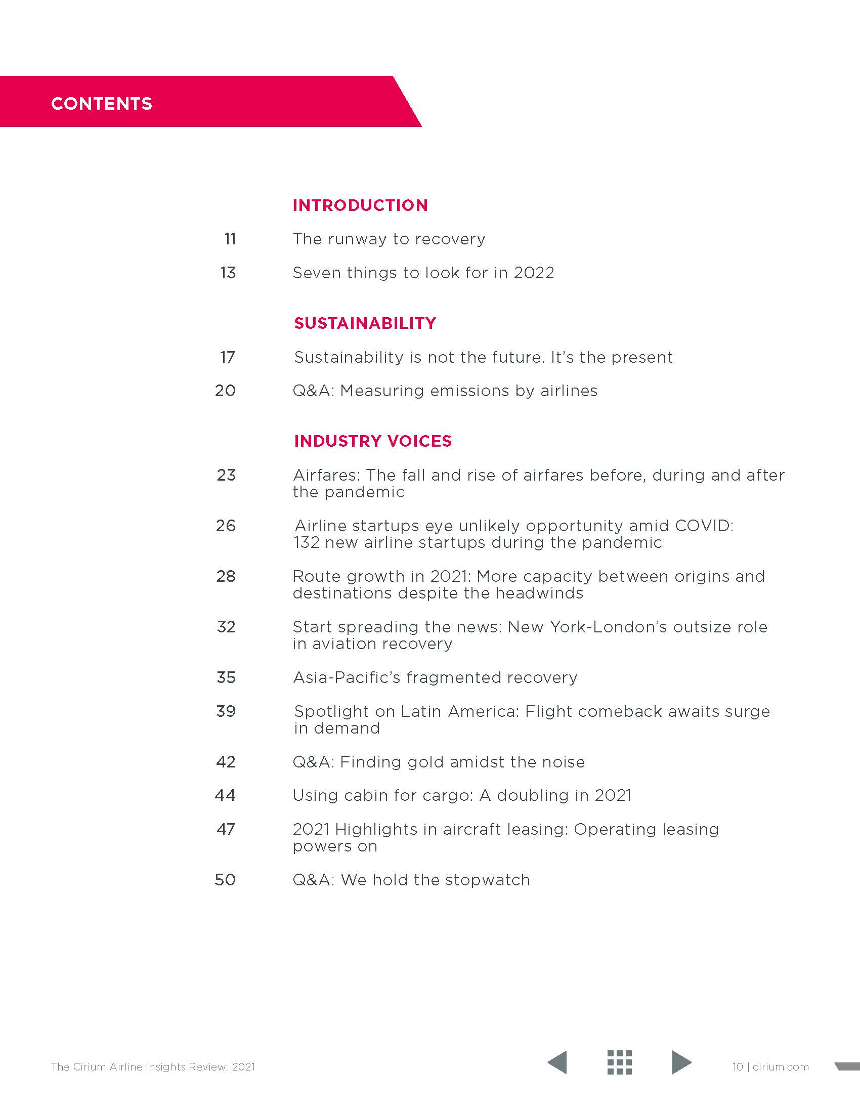 全球航空业报告