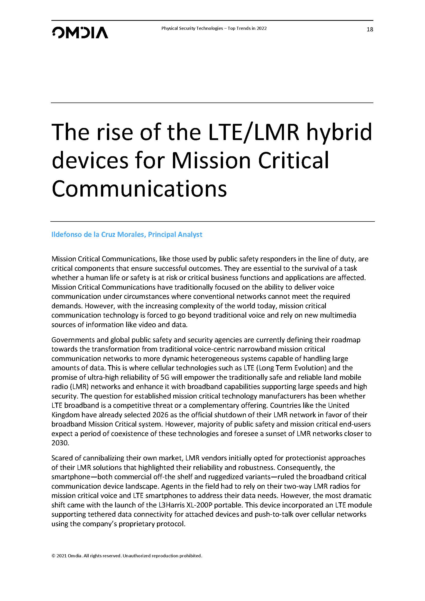 2022安防发展趋势