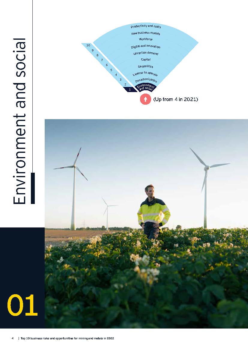 采矿及金属行业面临的业务风险