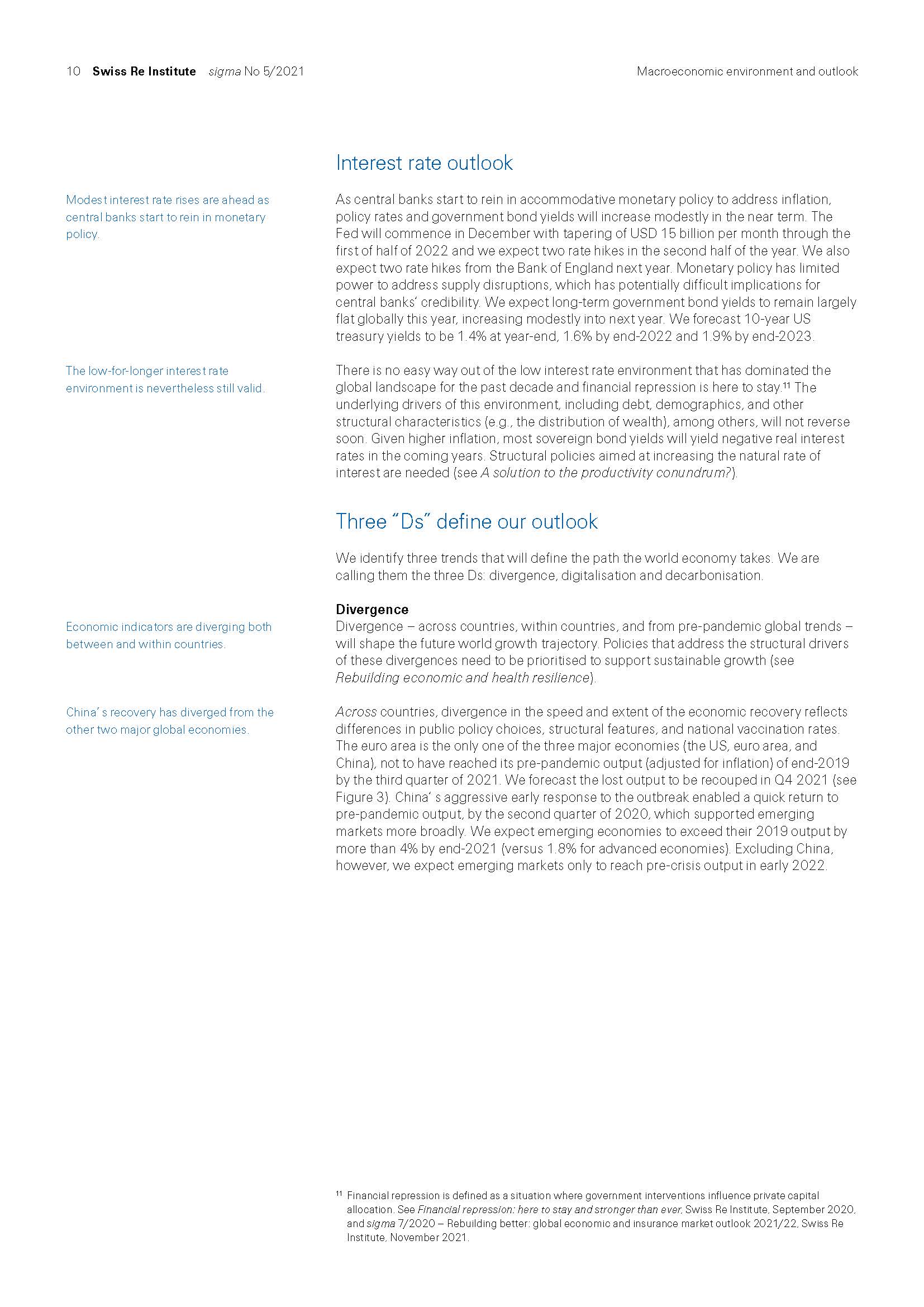 全球经济和保险市场展望