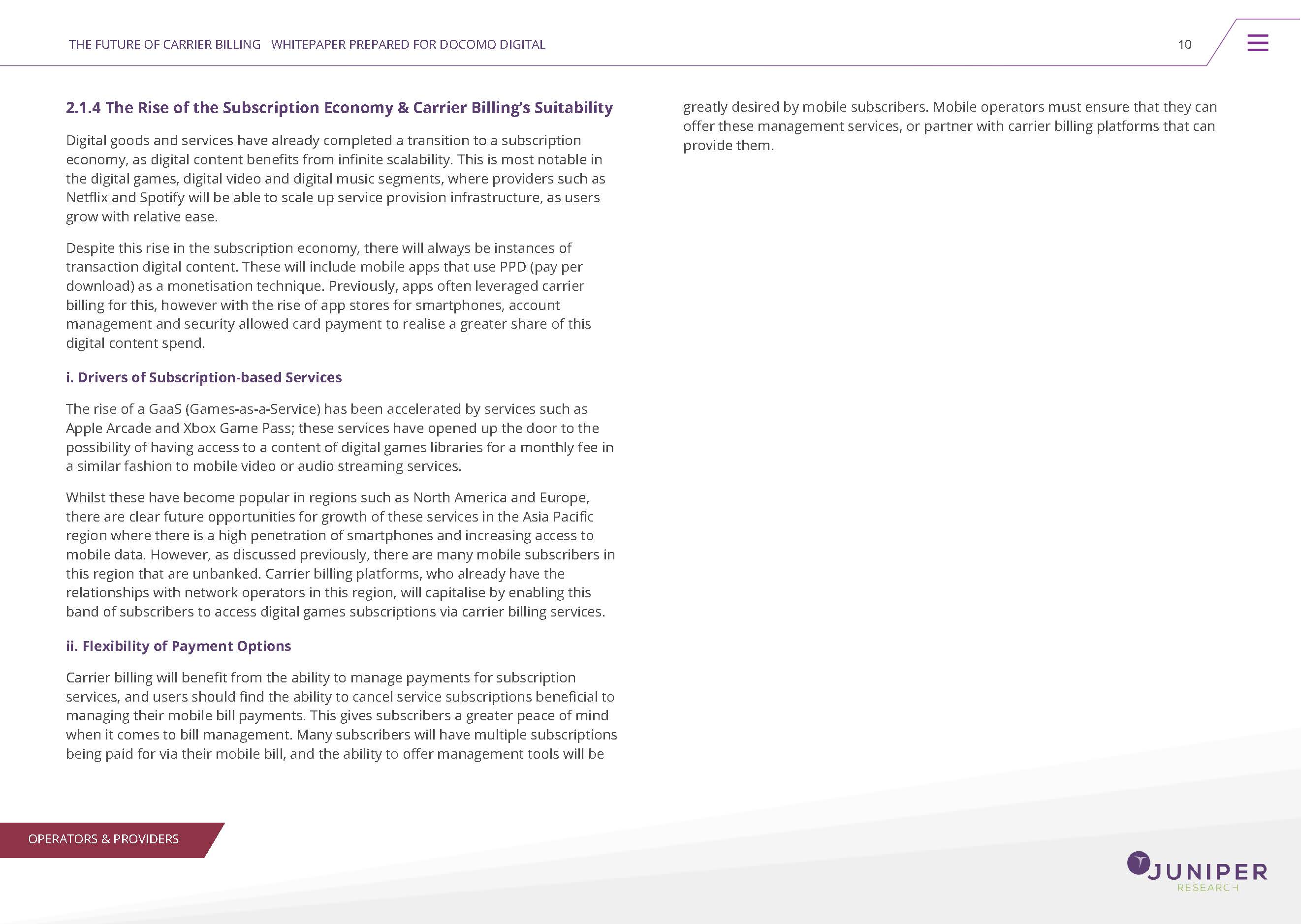 运营商计费市场趋势