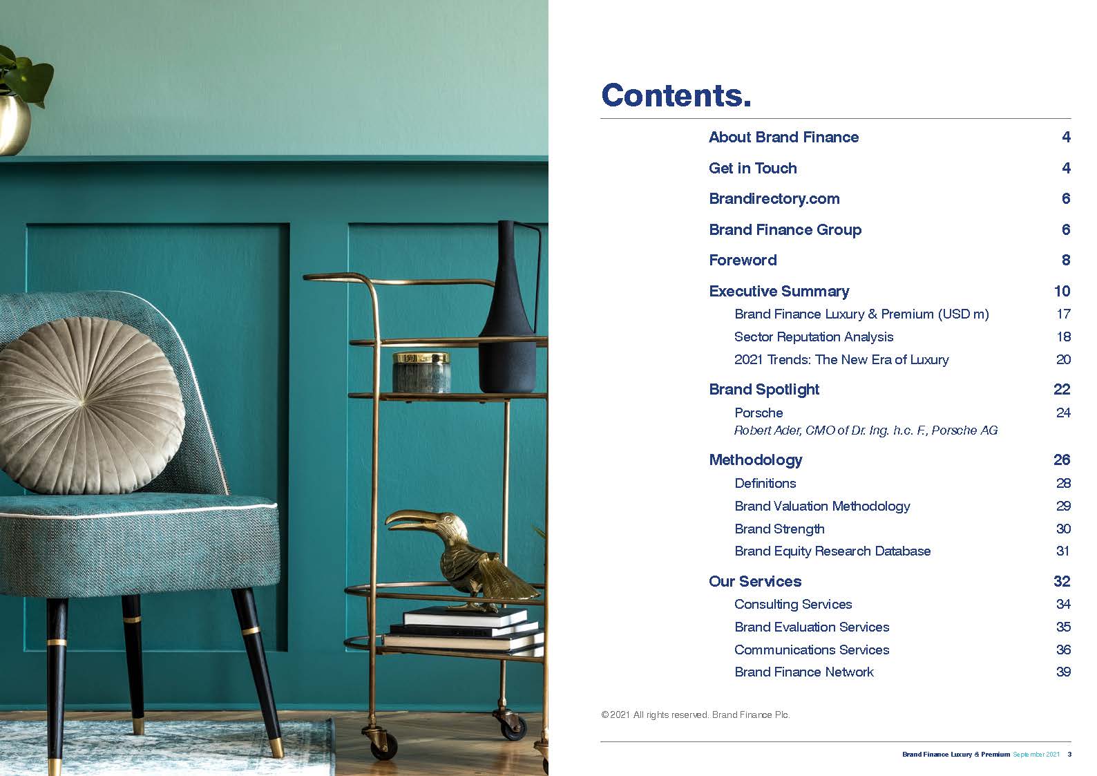 2021年奢侈和高端品牌排行榜