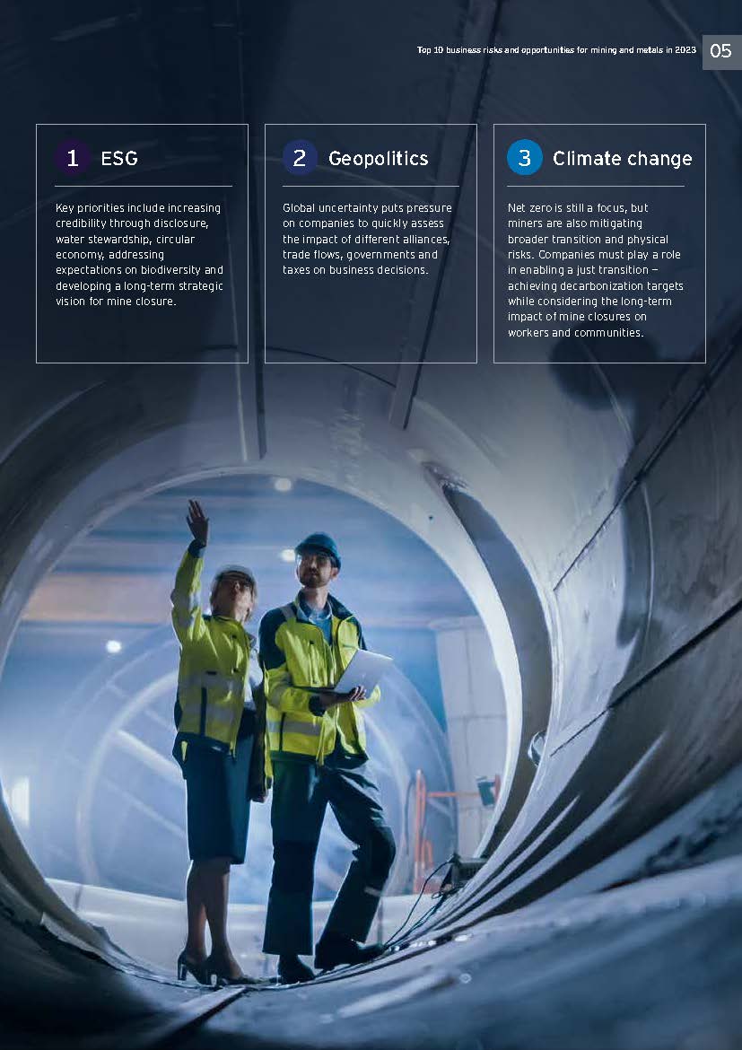 采矿及金属行业面临的业务风险