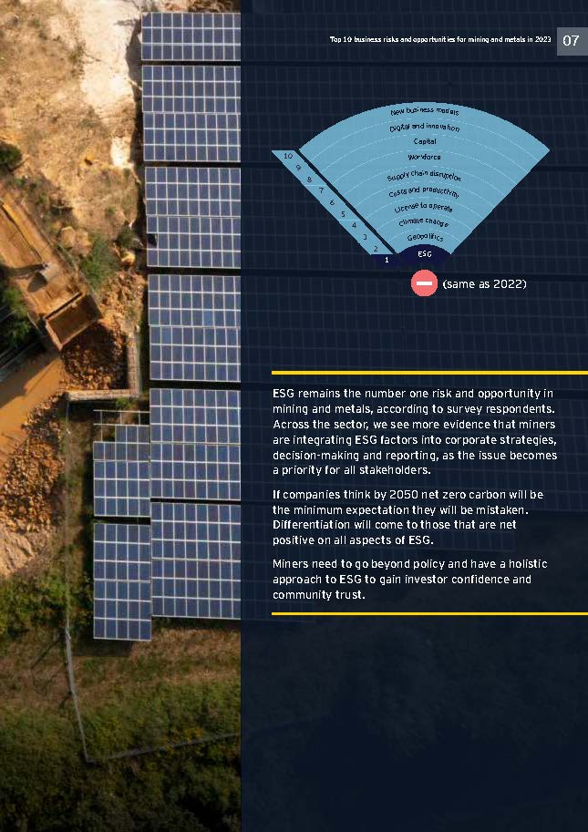 采矿及金属行业面临的业务风险