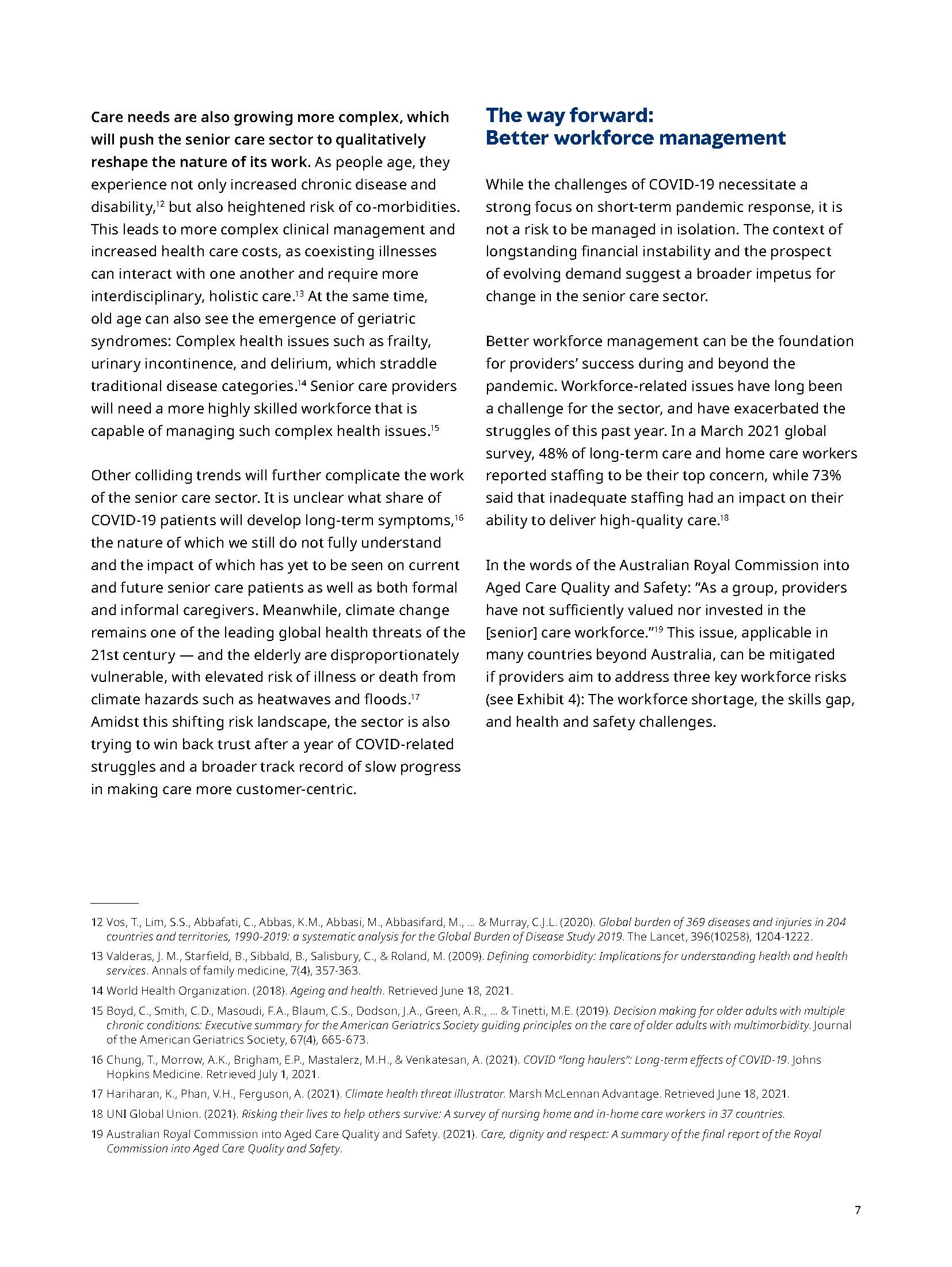 老年人护理报告