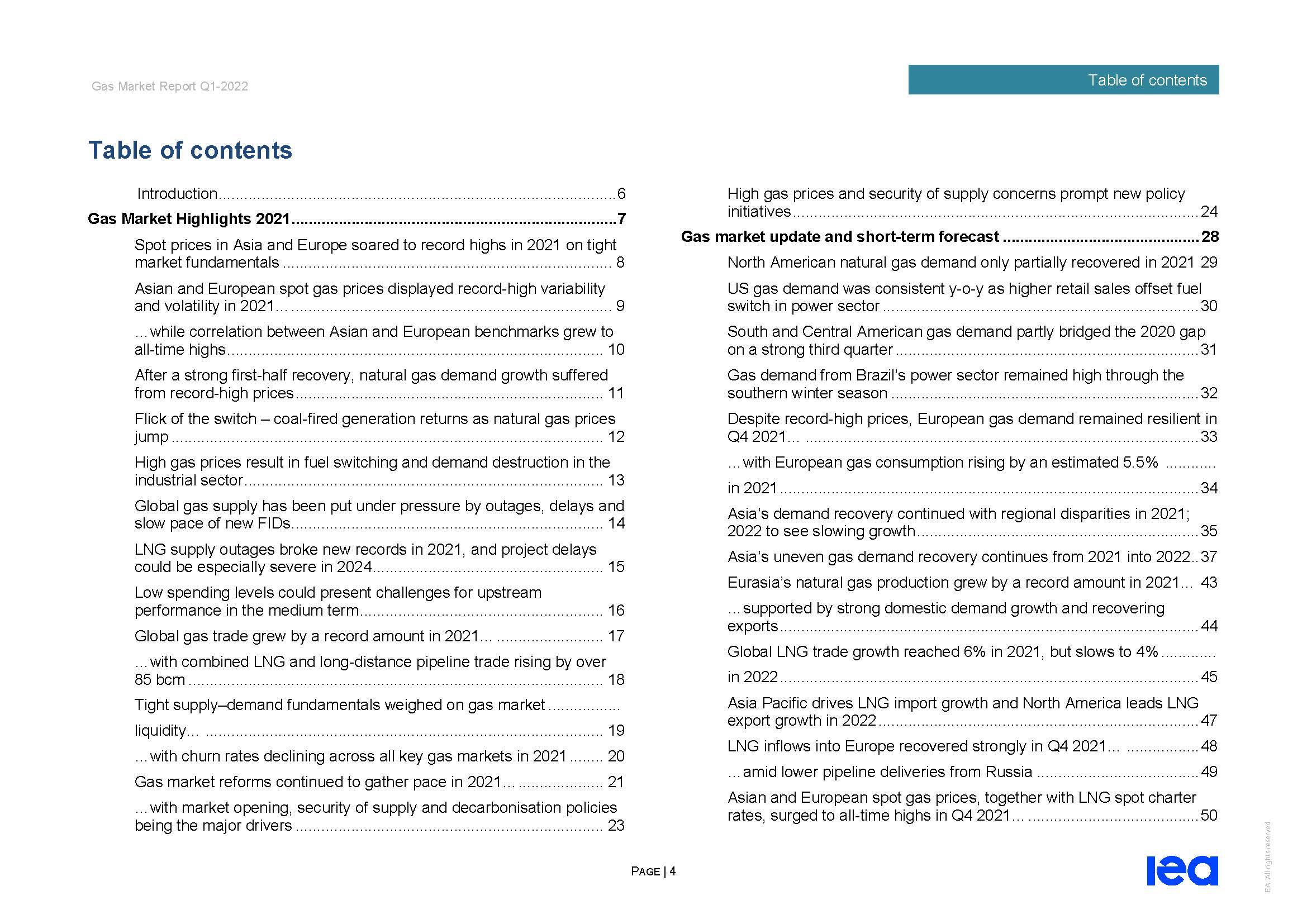 全球天然气市场分析