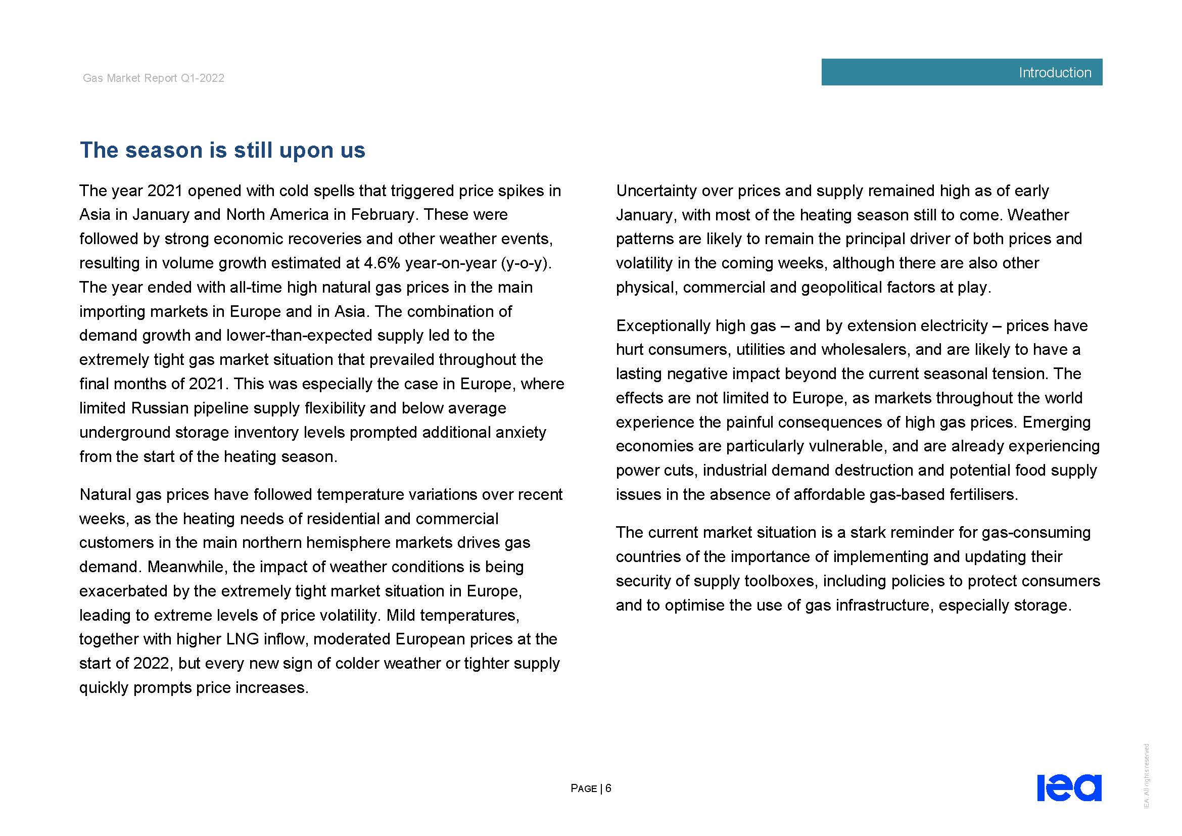 全球天然气市场分析