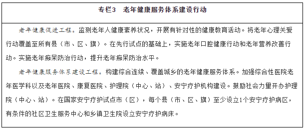 《“十四五”国家老龄事业发展和养老服务体系规划》具体内容