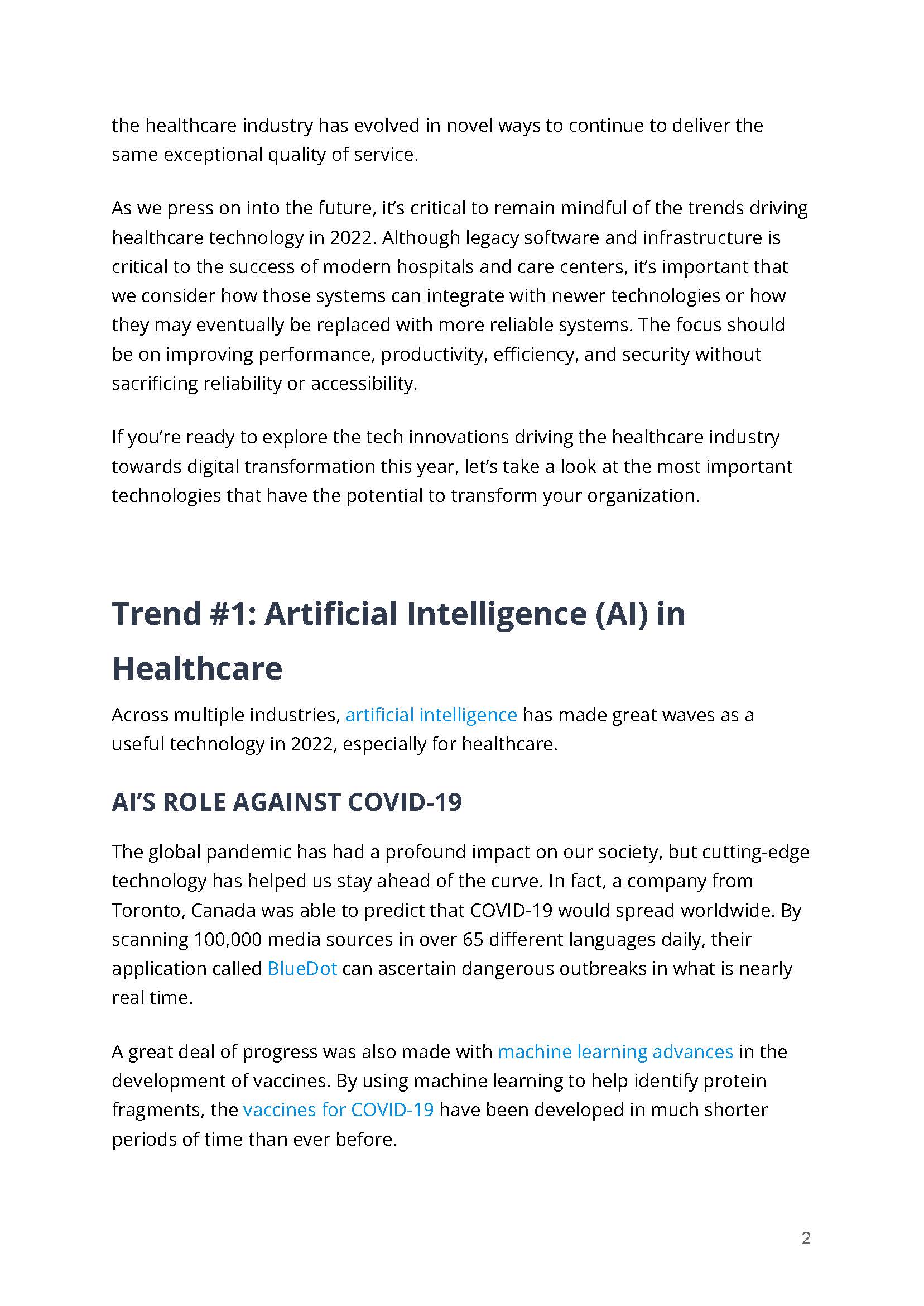 医疗智能化趋势报告