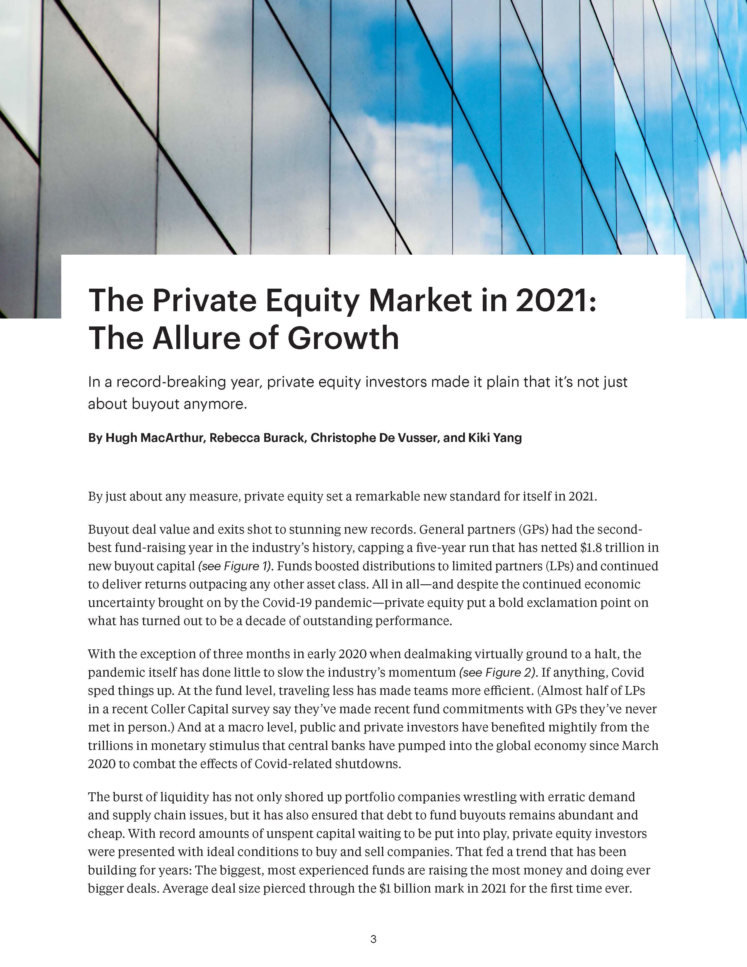 贝恩全球私募股权报告