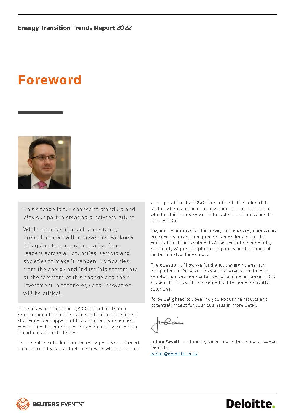 全球能源转型报告