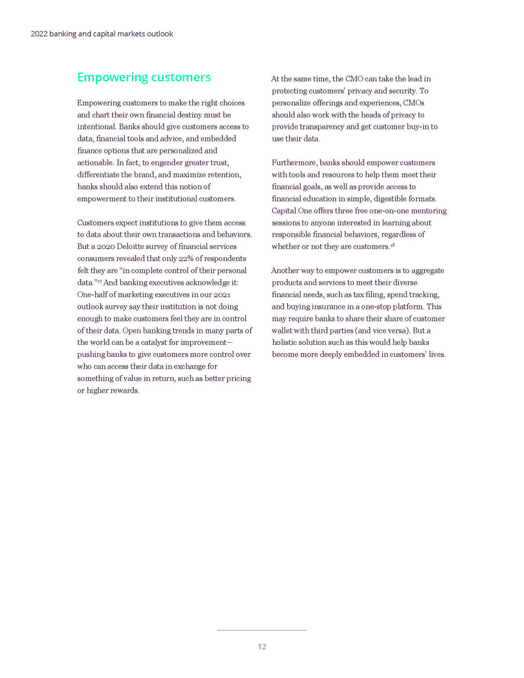 2022年银行业展望报告