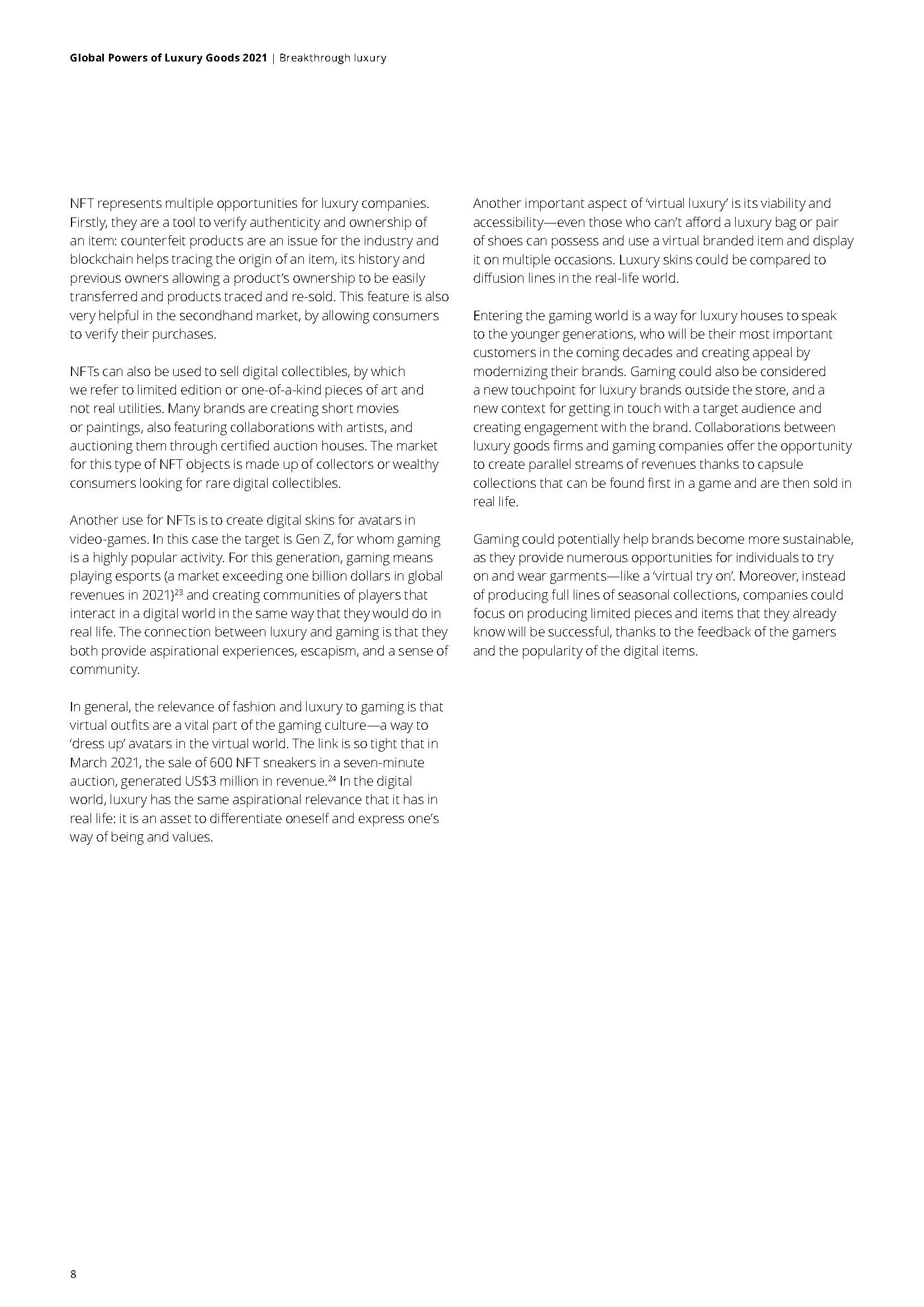 2021年全球奢侈品力量