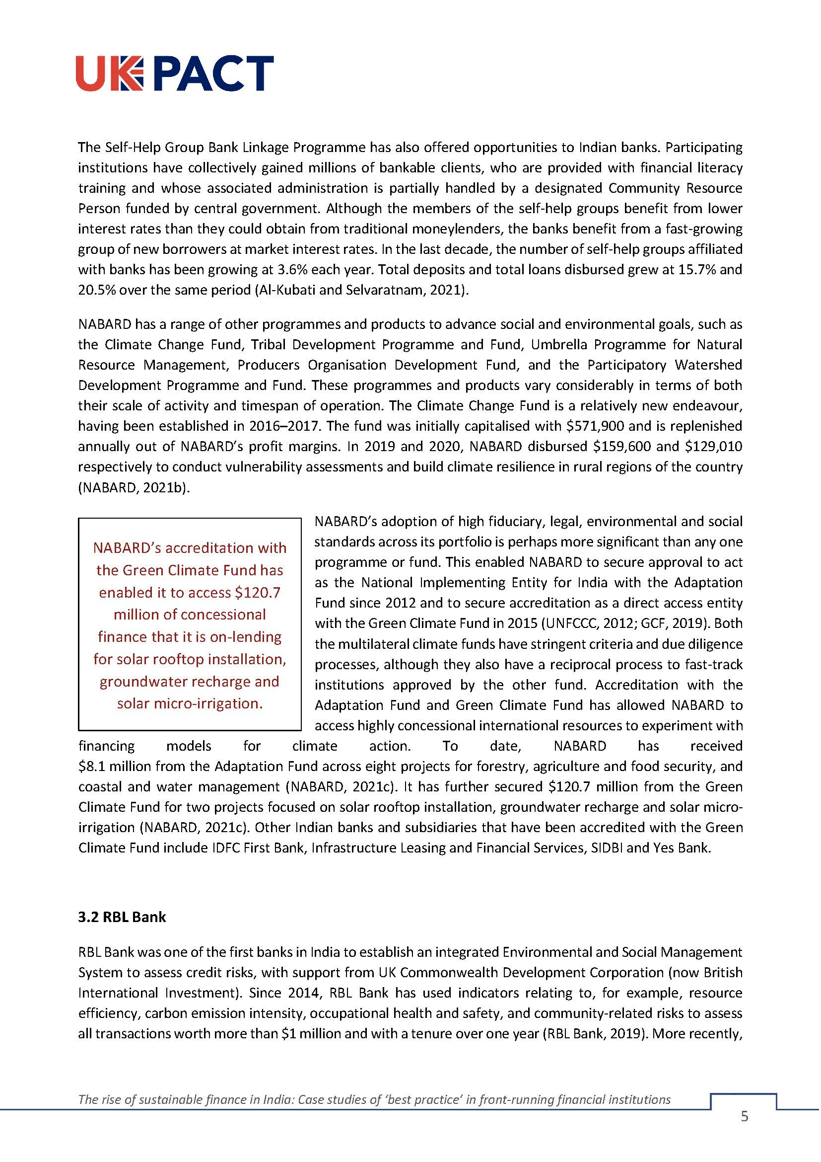 可持续金融报告