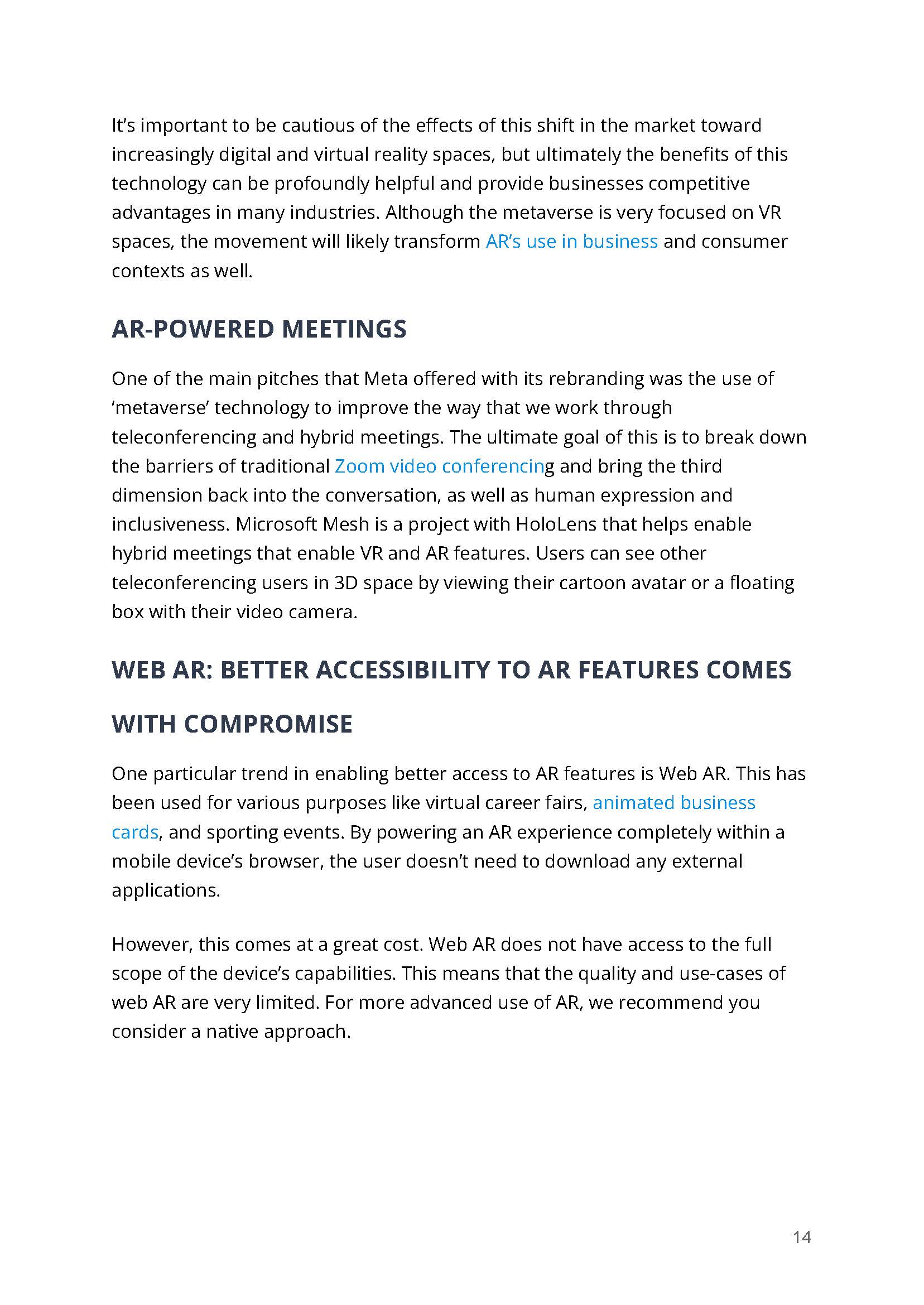 增强现实技术发展趋势研究报告