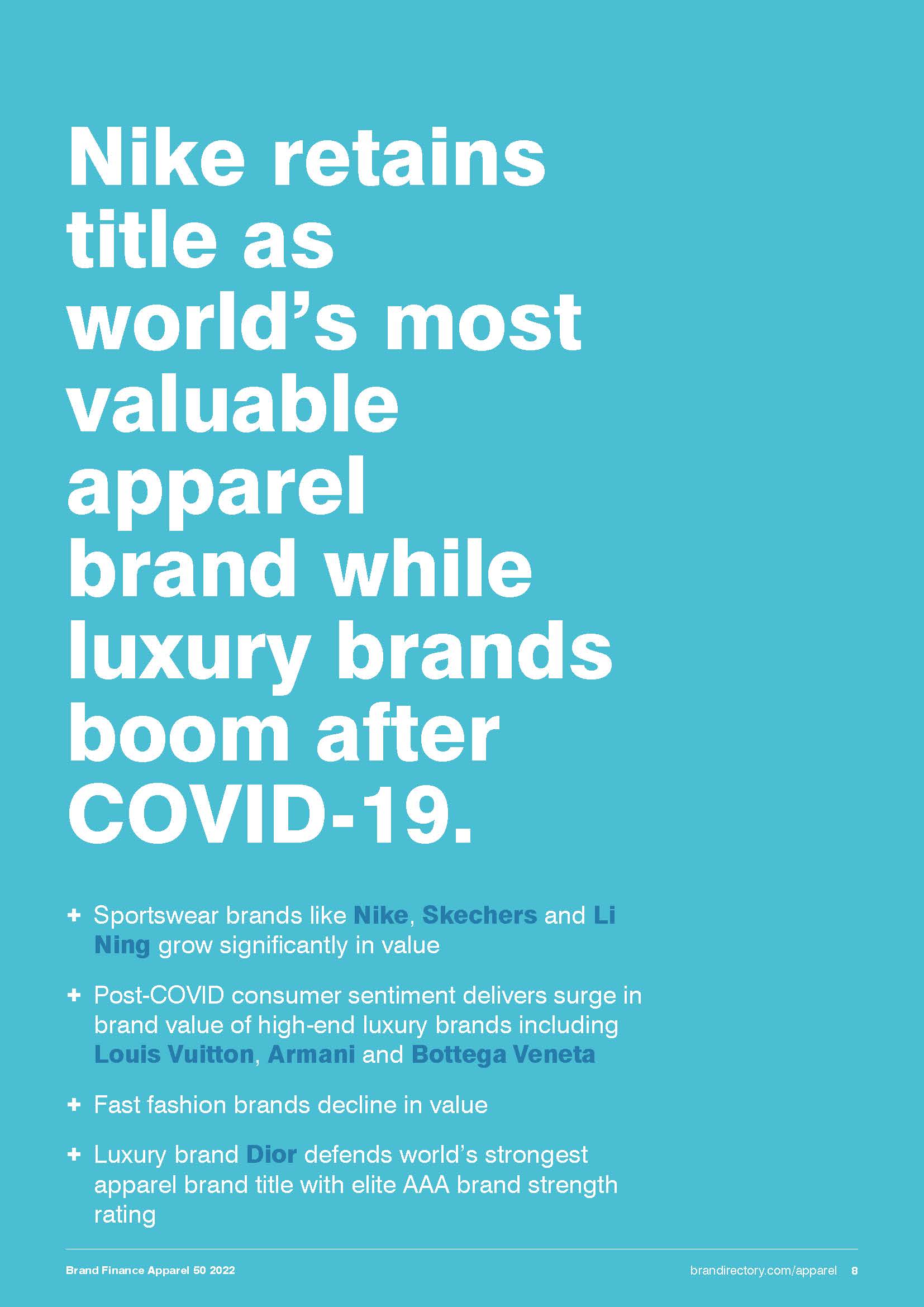 全球服装品牌50强