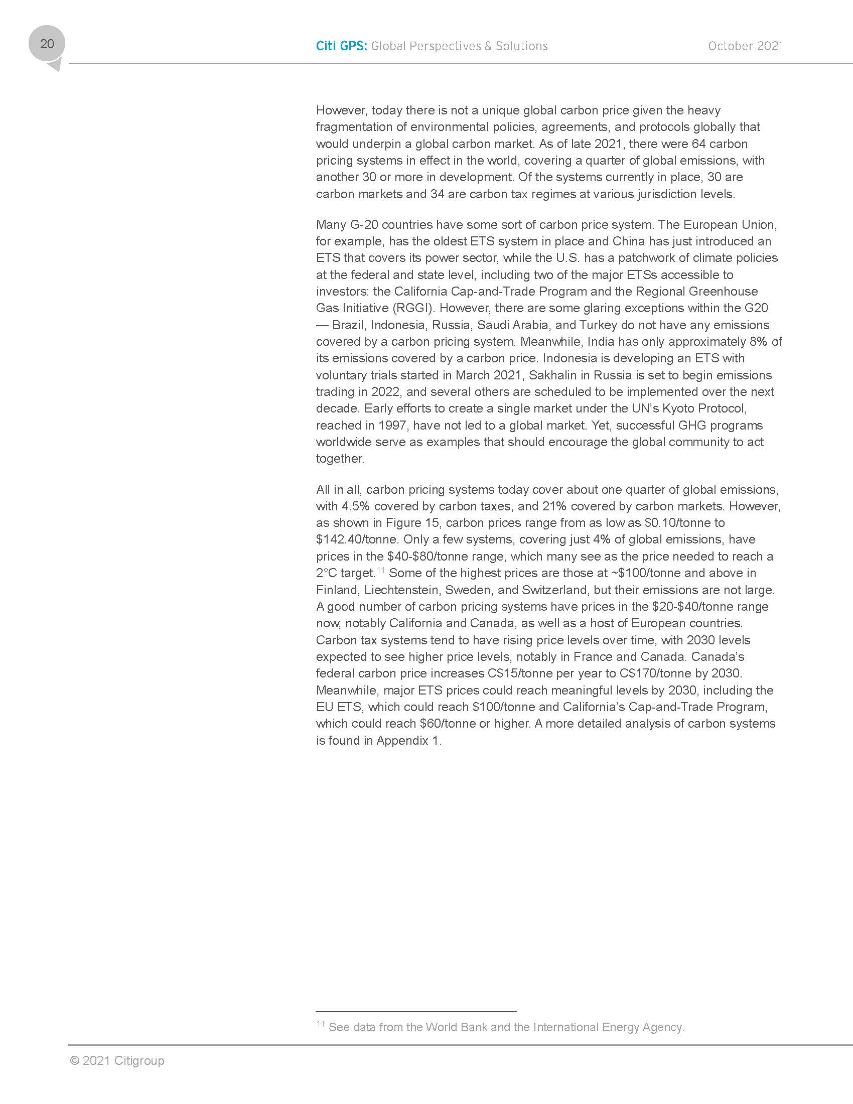 全球碳市场报告