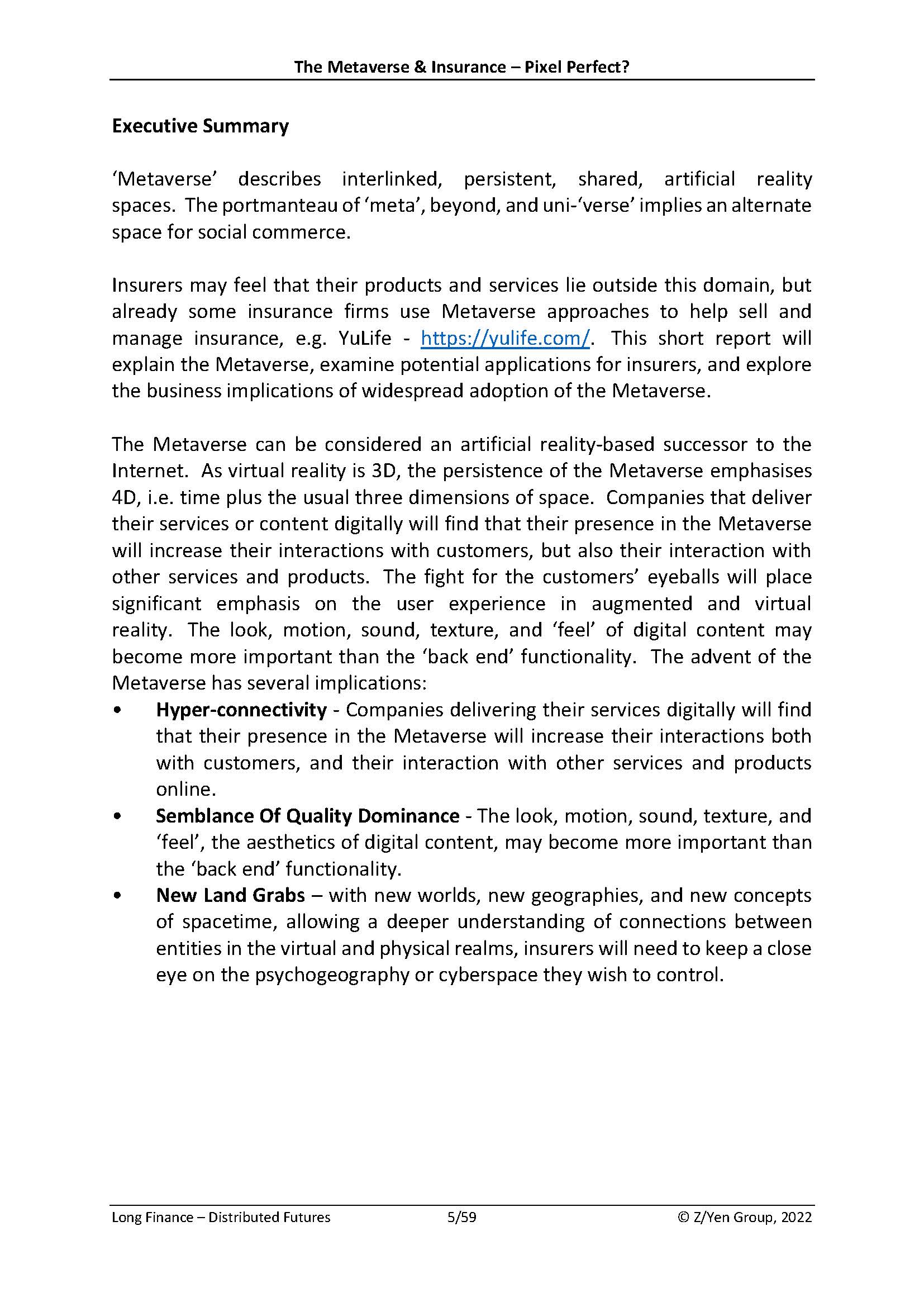 元宇宙和保险有什么联系