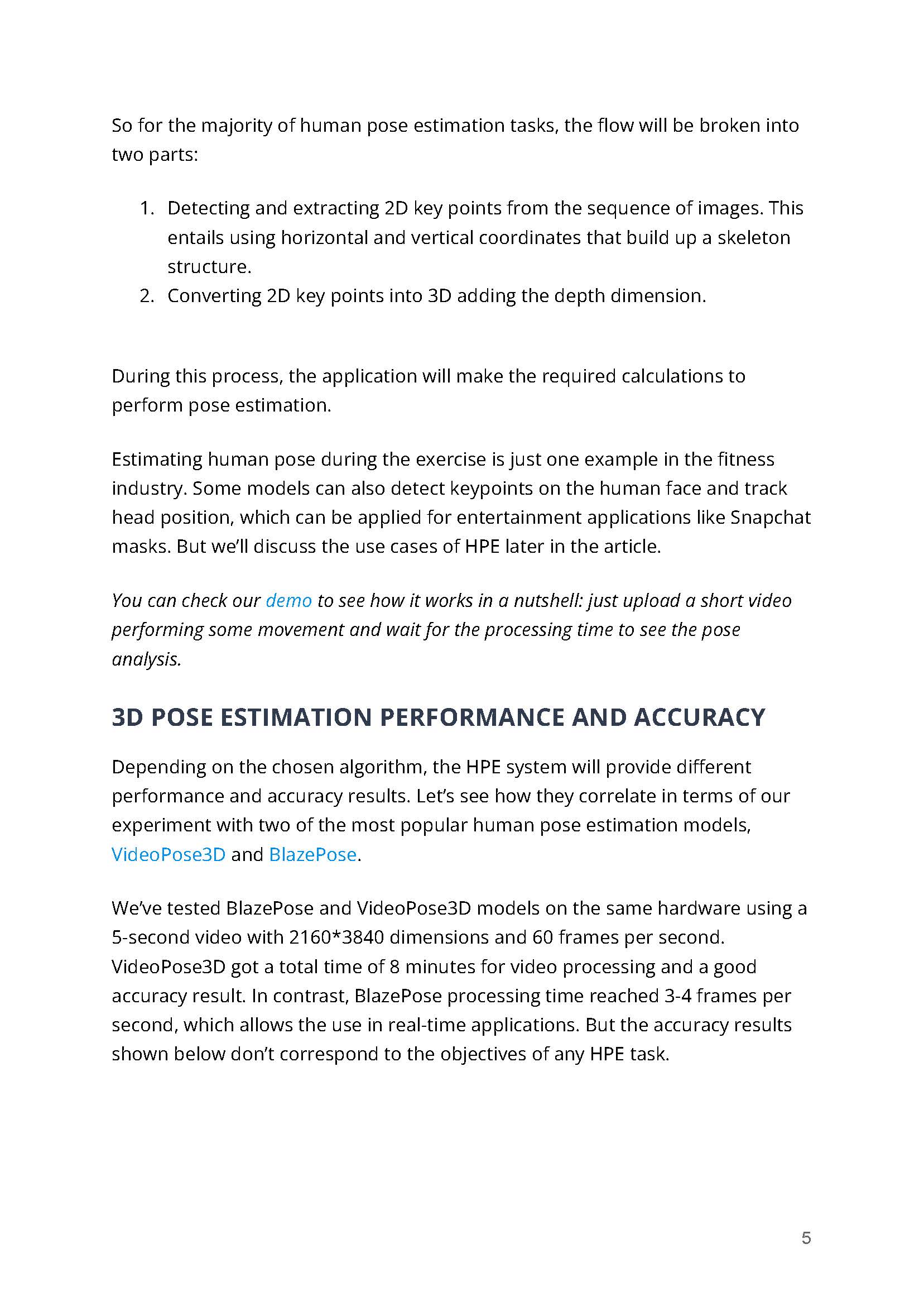 人体姿态评估报告