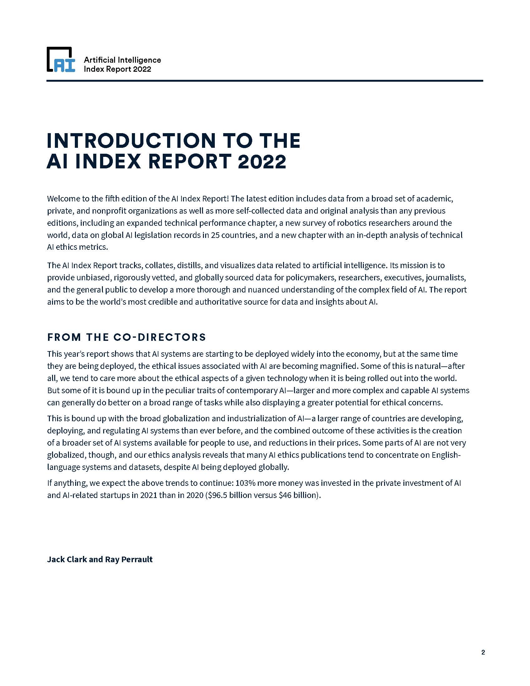 斯坦福人工智能指数报告