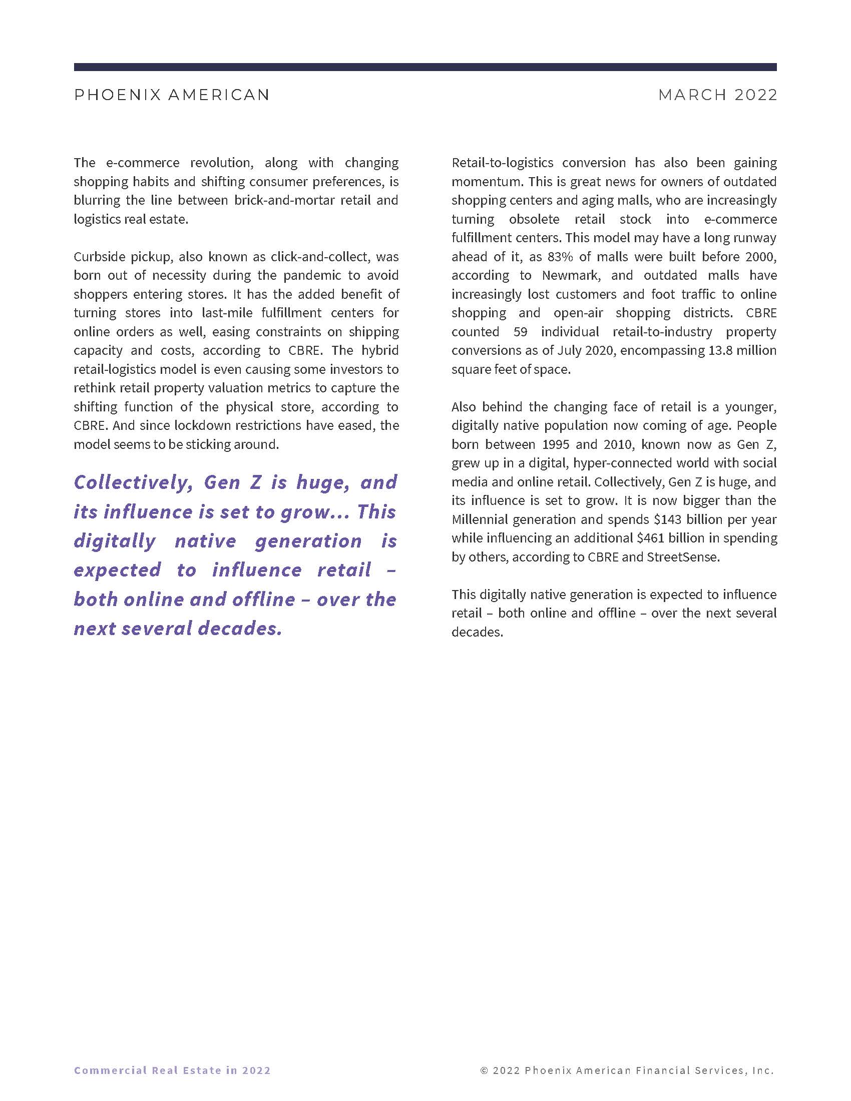 2022年商业地产发展趋势