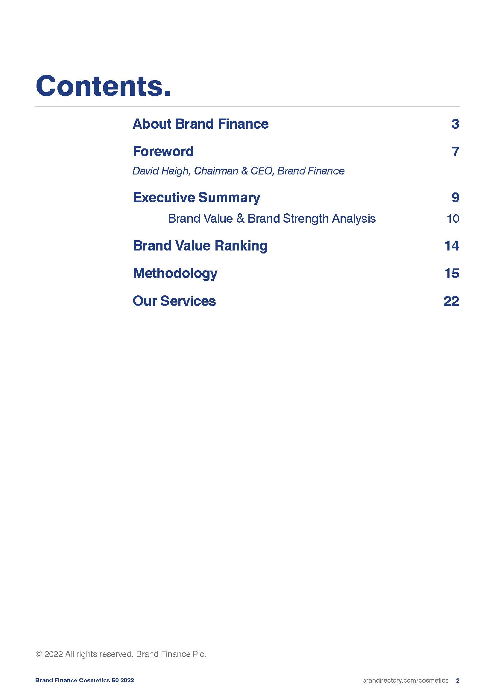 全球化妆品50强