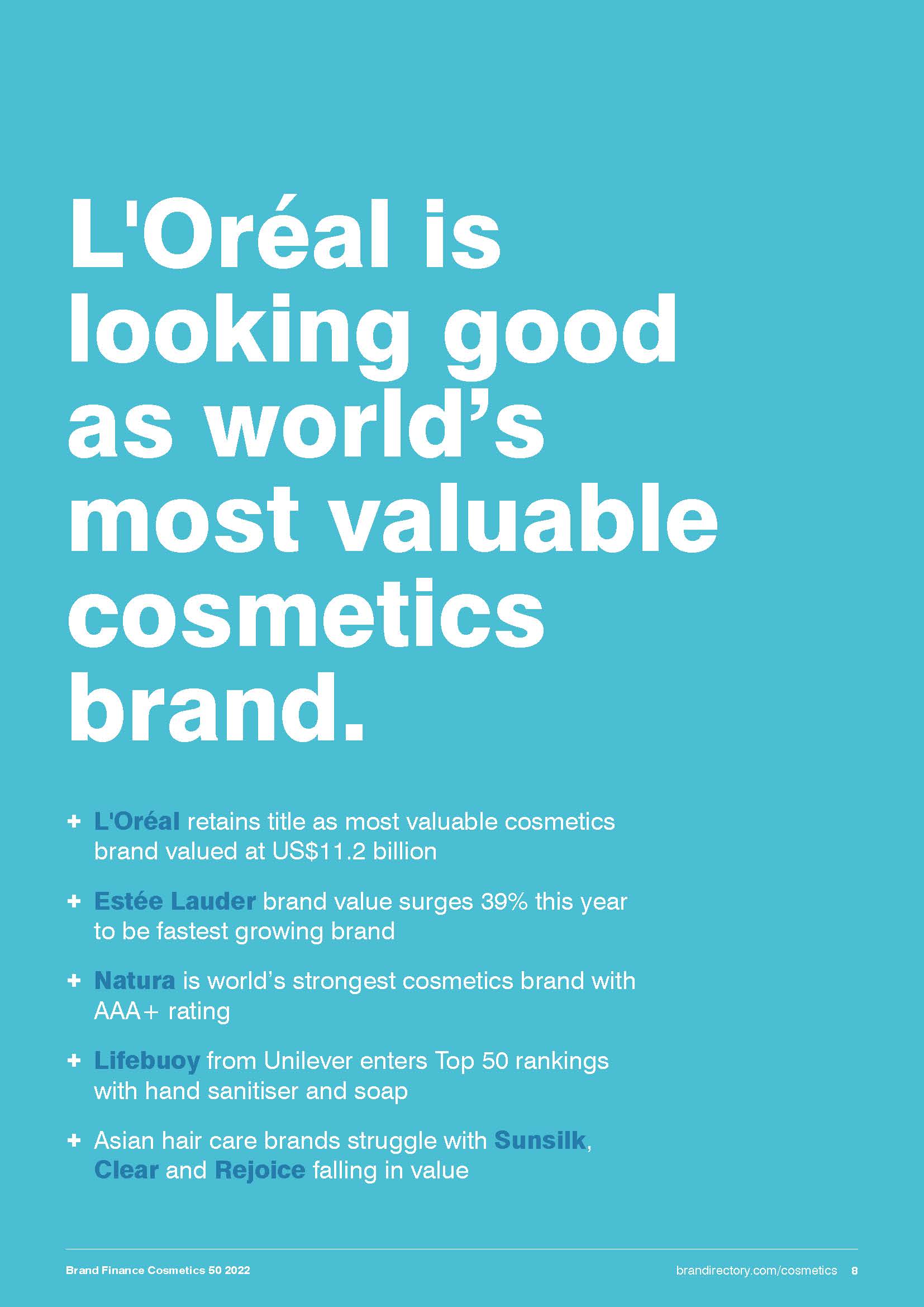 全球化妆品50强