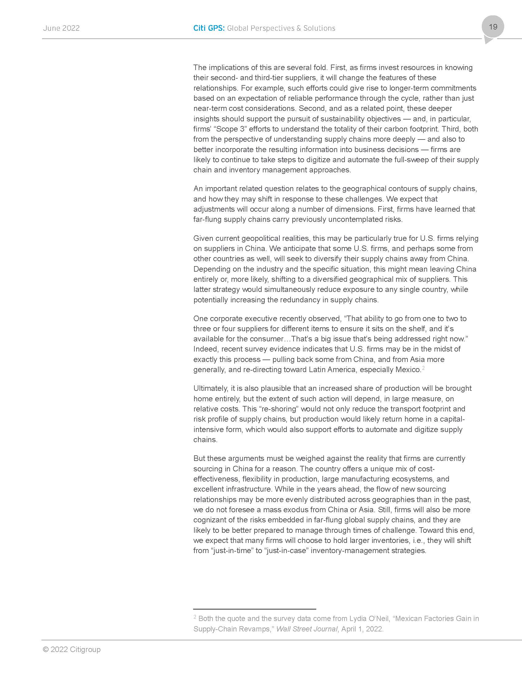 2022年全球供应链状况分析