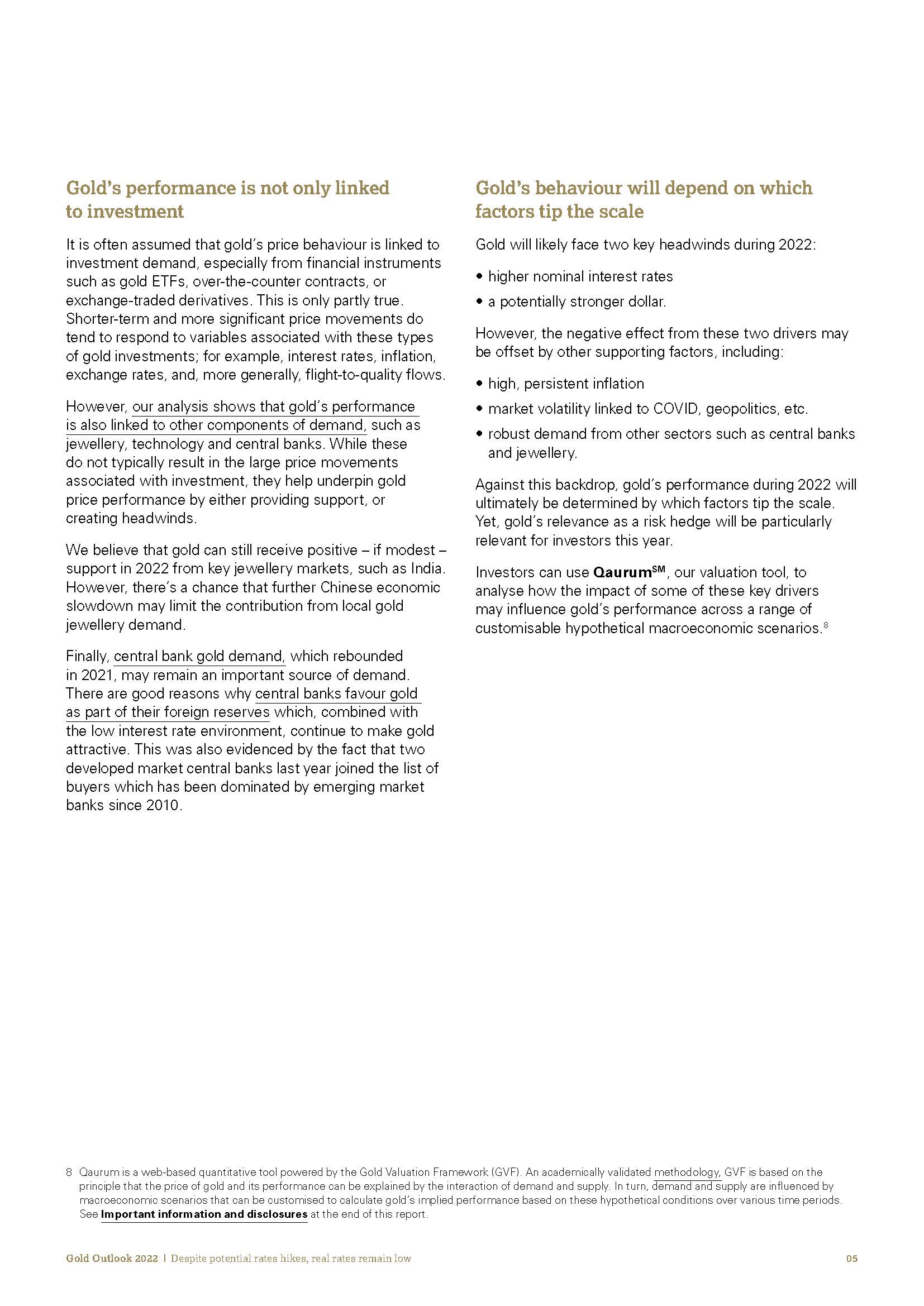 全球黄金市场最新分析报告