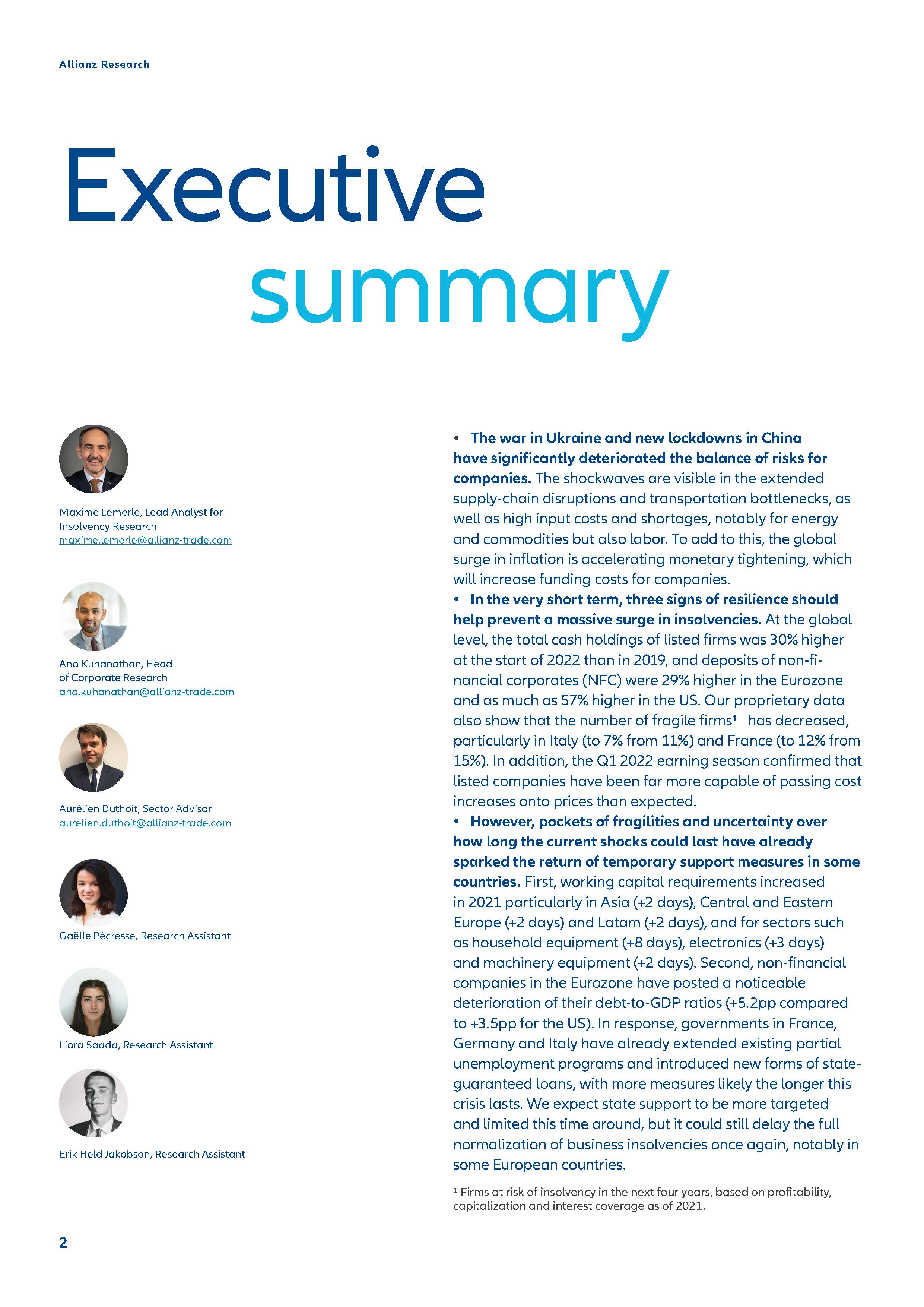 疫情下全球企业破产情况