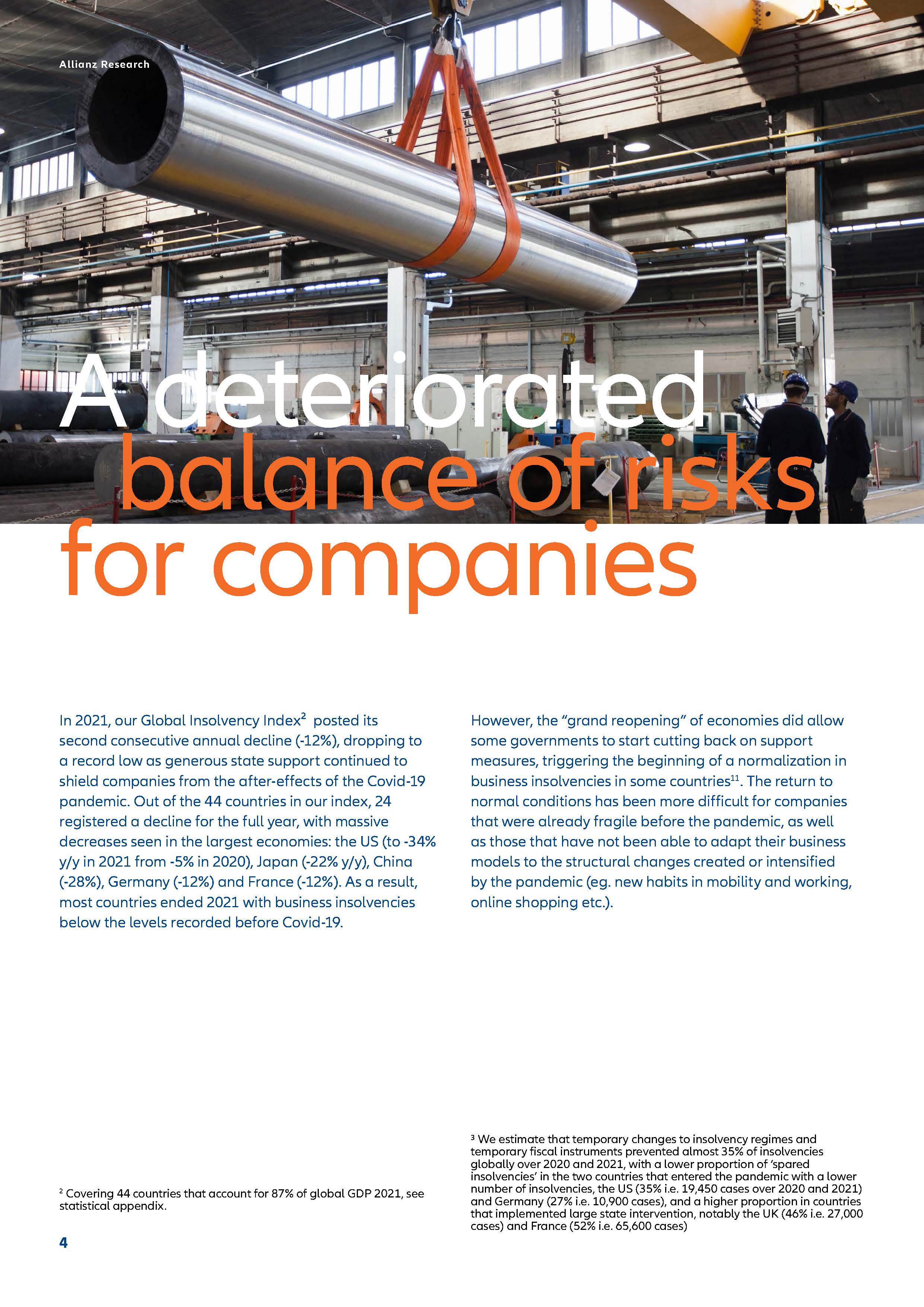 疫情下全球企业破产情况