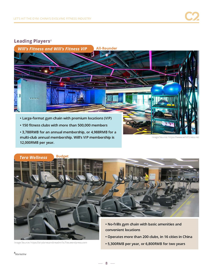 中国健身行业的发展趋势报告