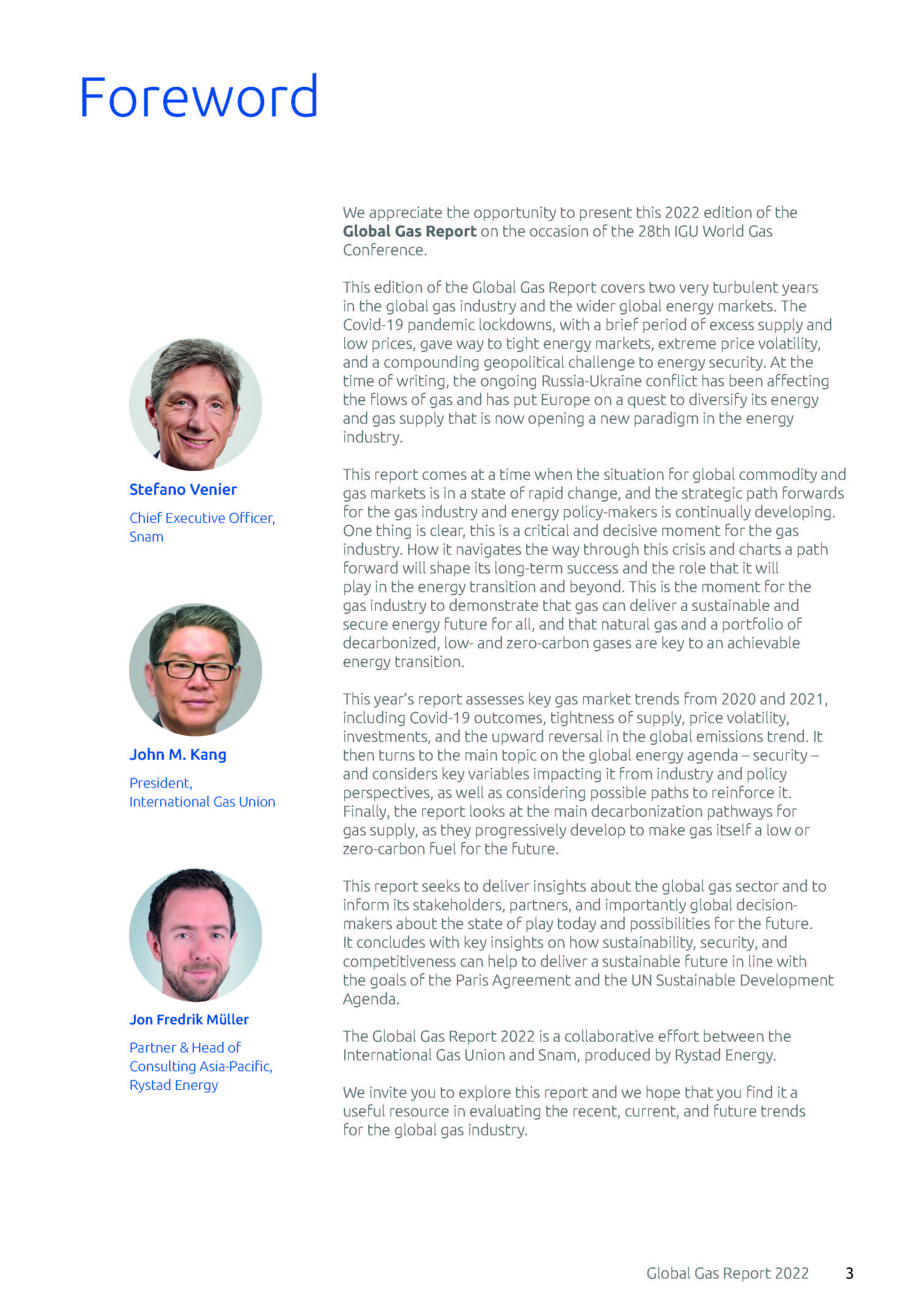 2022全球天然气市场