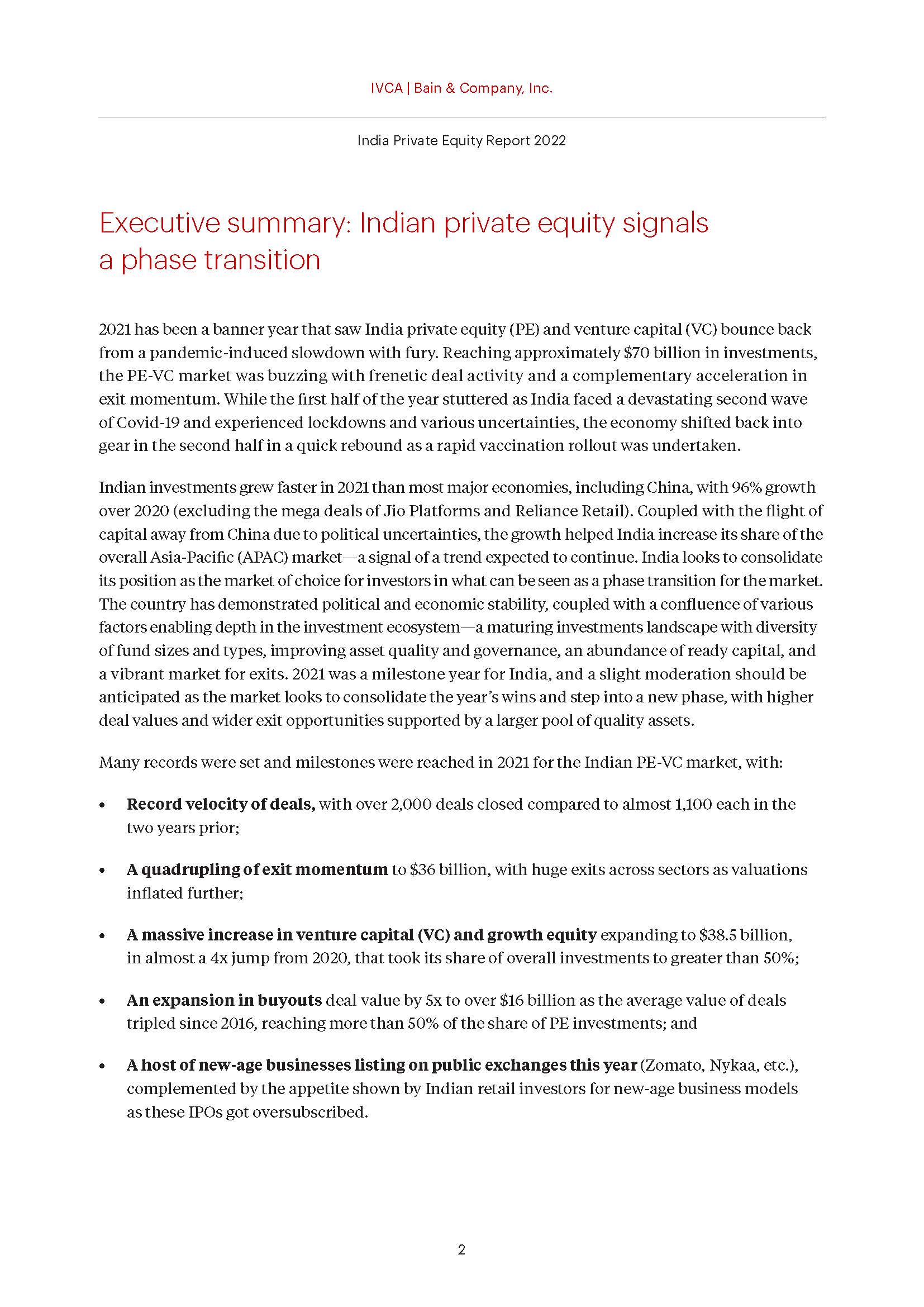 印度私募股权市场