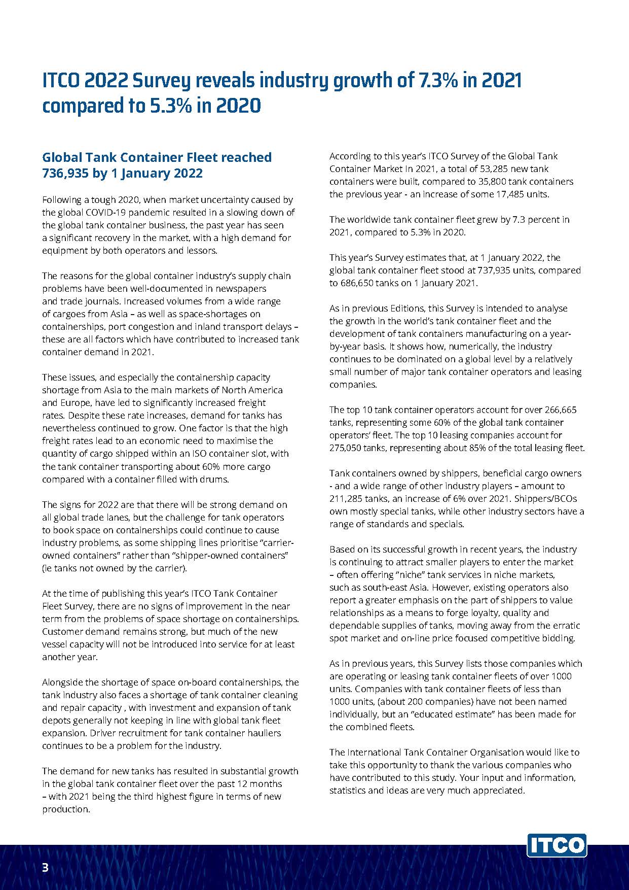 ,ITCO全球罐箱调查报告