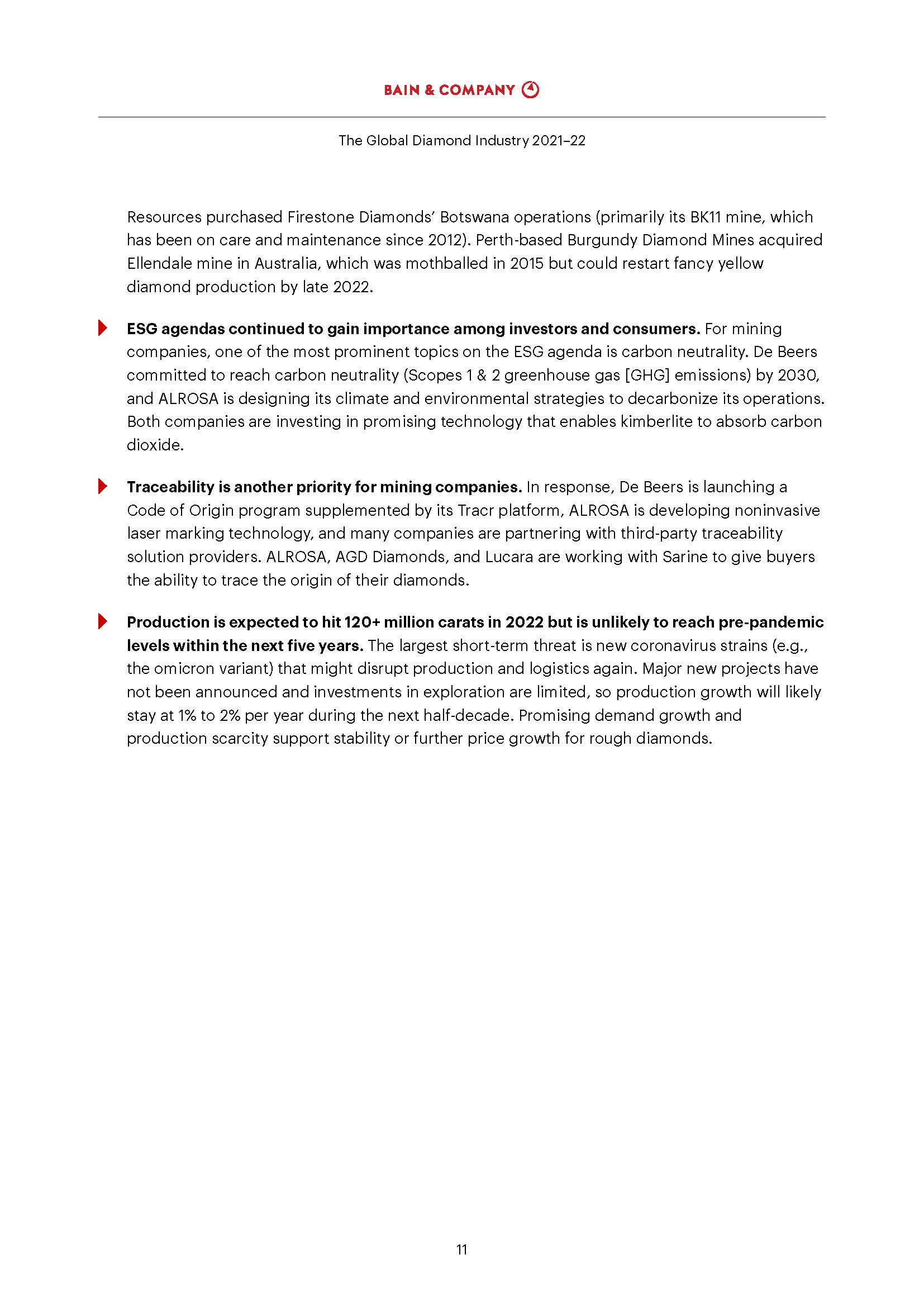 全球钻石行业报告