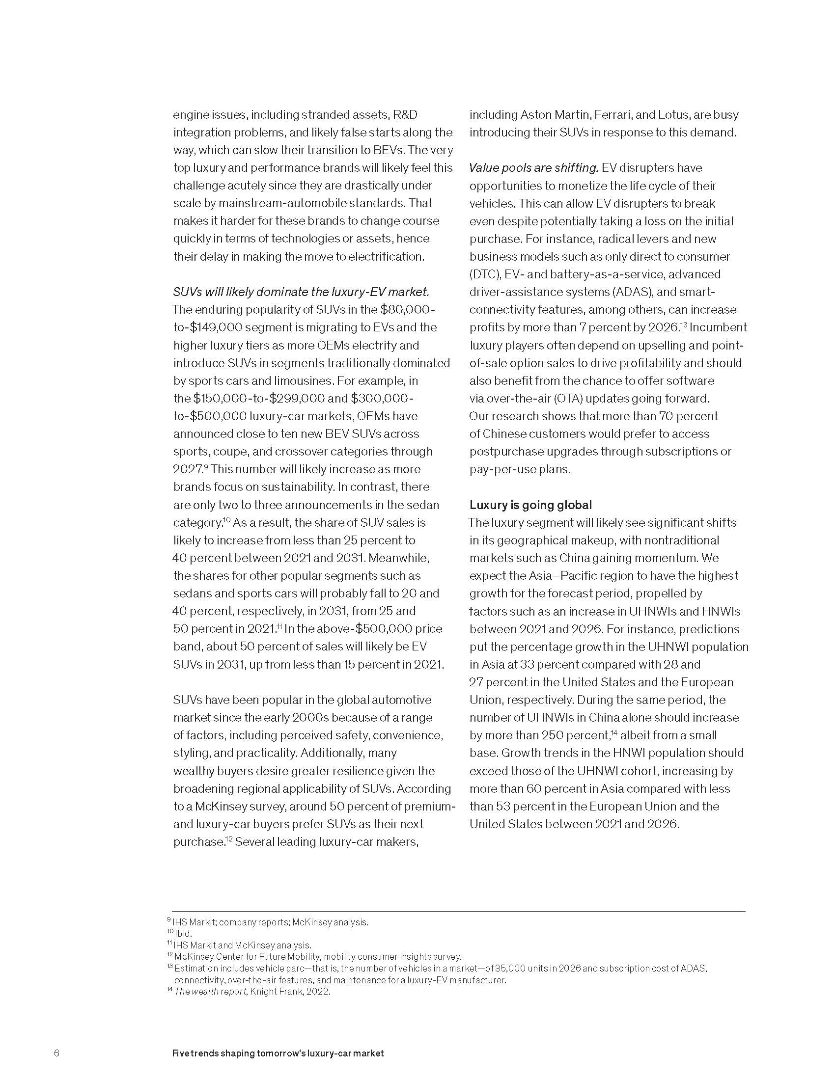 豪华车市场趋势