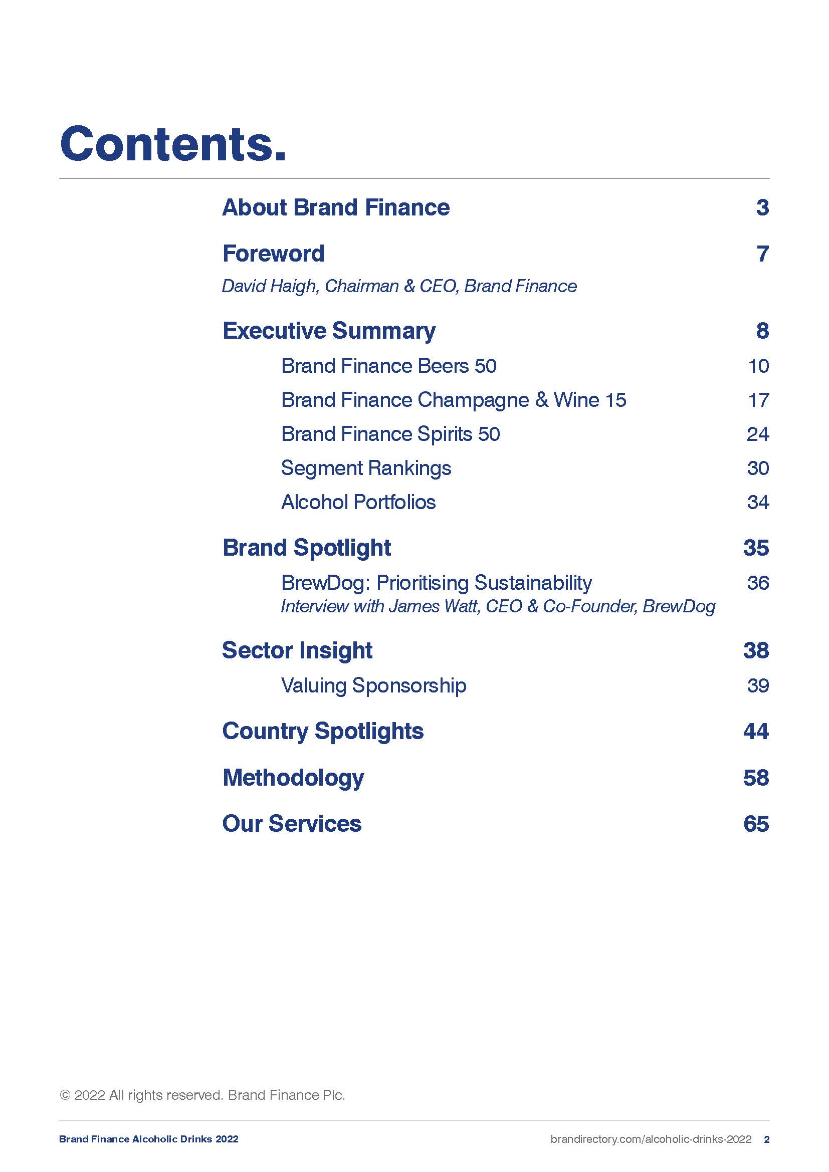 全球酒精饮料企业排名