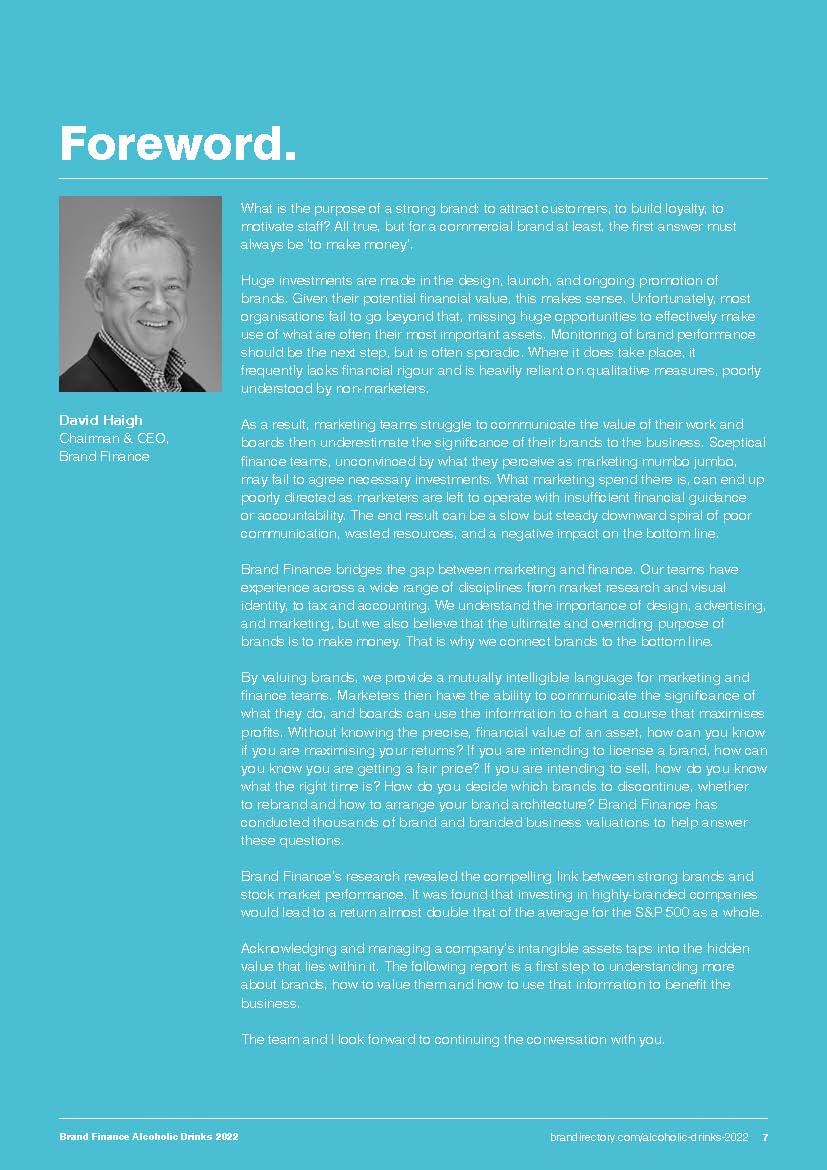 全球酒精饮料企业排名