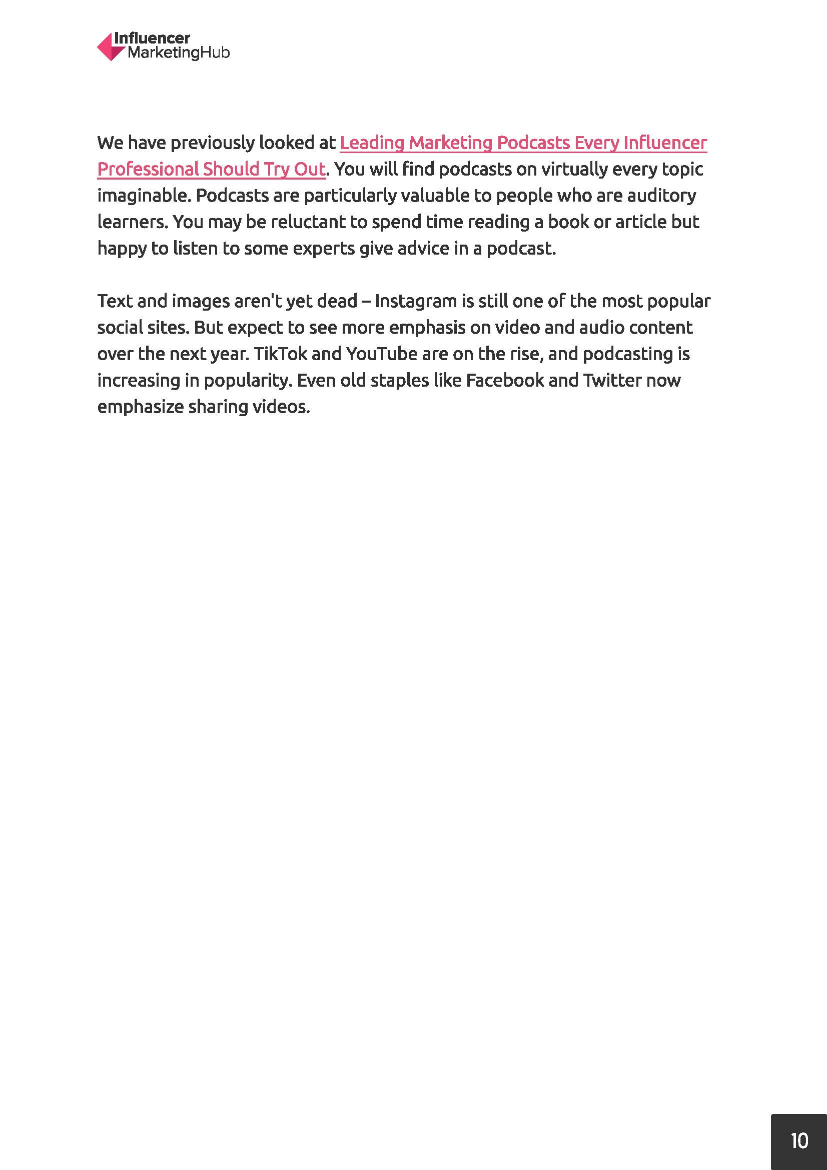 影响者营销的未来趋势